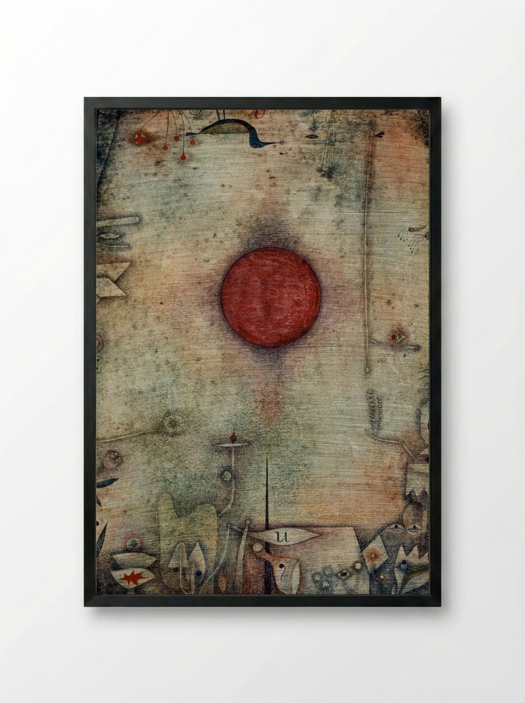 Ad marginem - Paul Klee - Framed Print Black