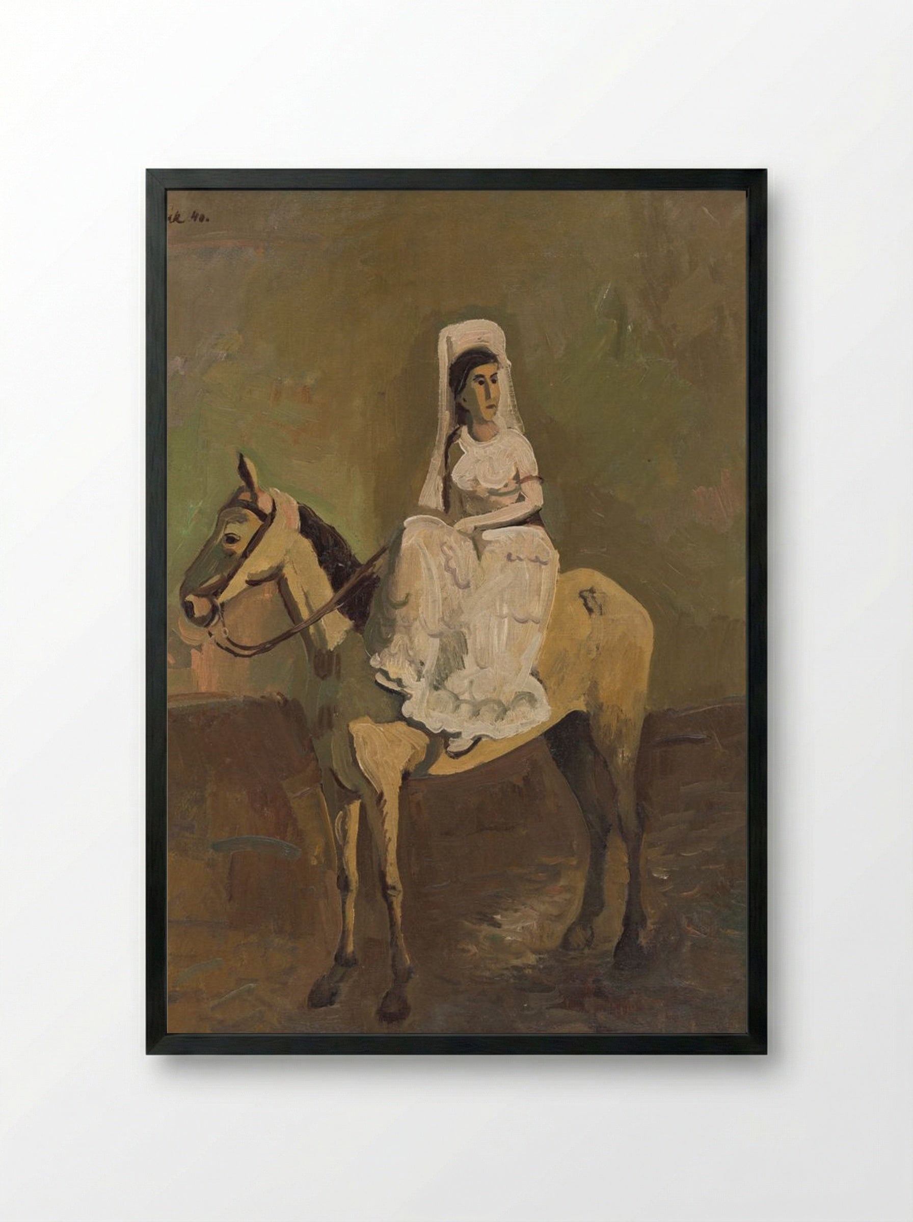 Equestrian - Cyprián Majerník - Framed Print Black
