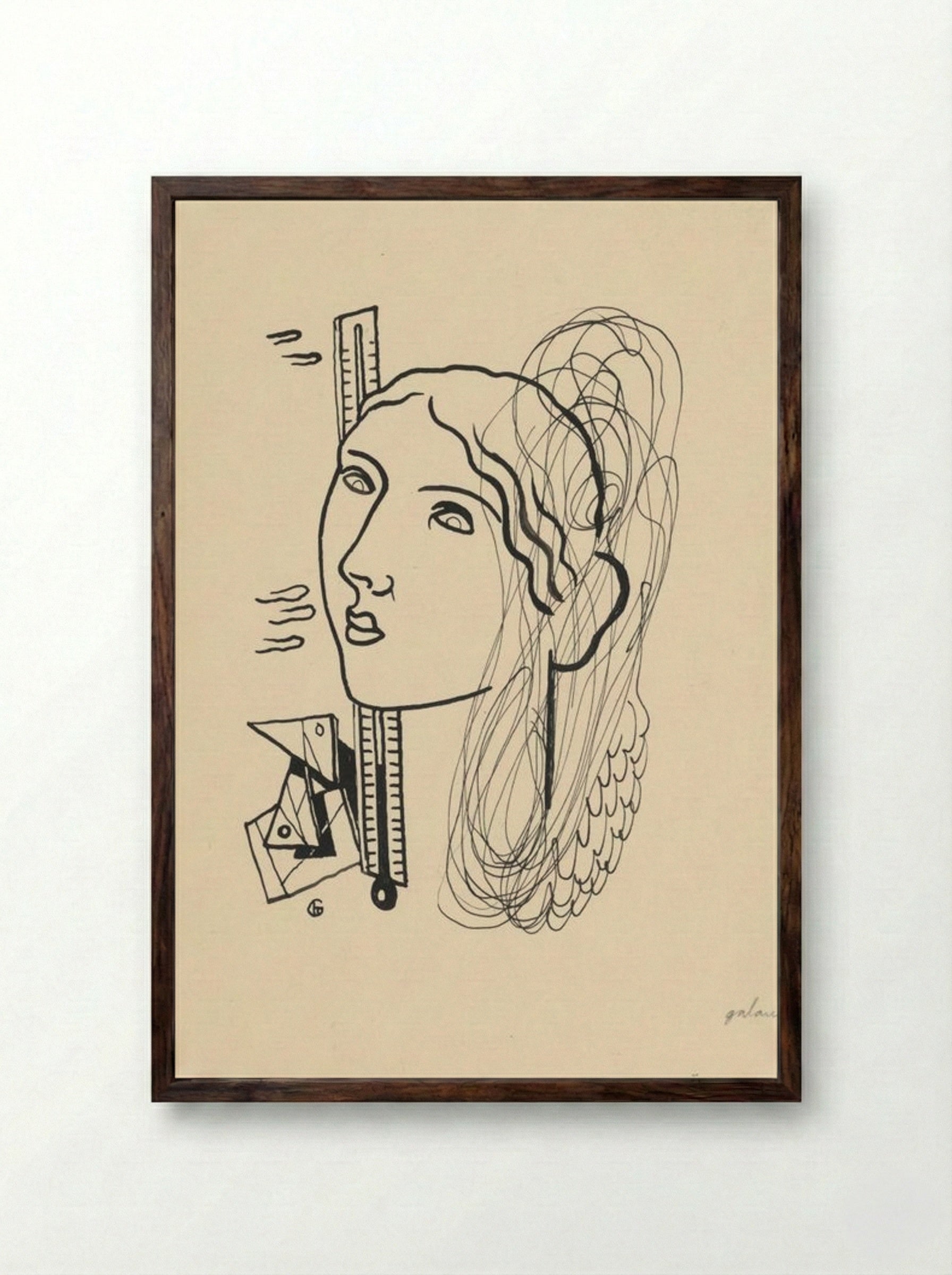 Thermometer - Mikuláš Galanda - Framed Print Dark Wood