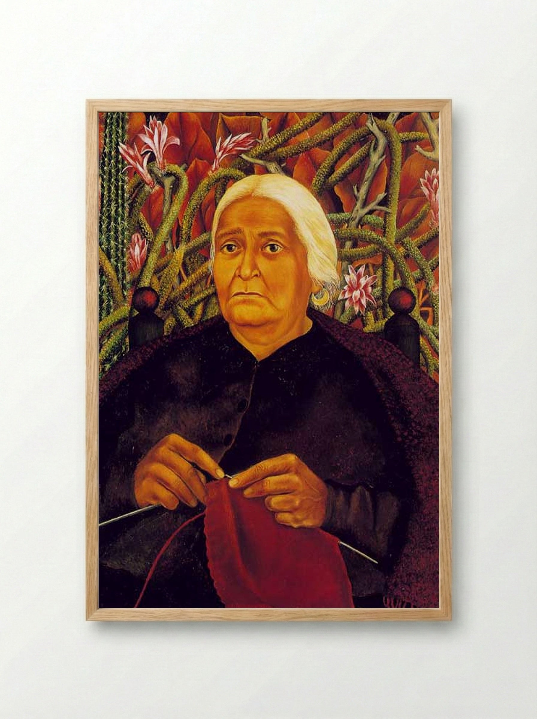 Portrait of Doña Rosita Morillo - Frida Kahlo - Framed Print Wood