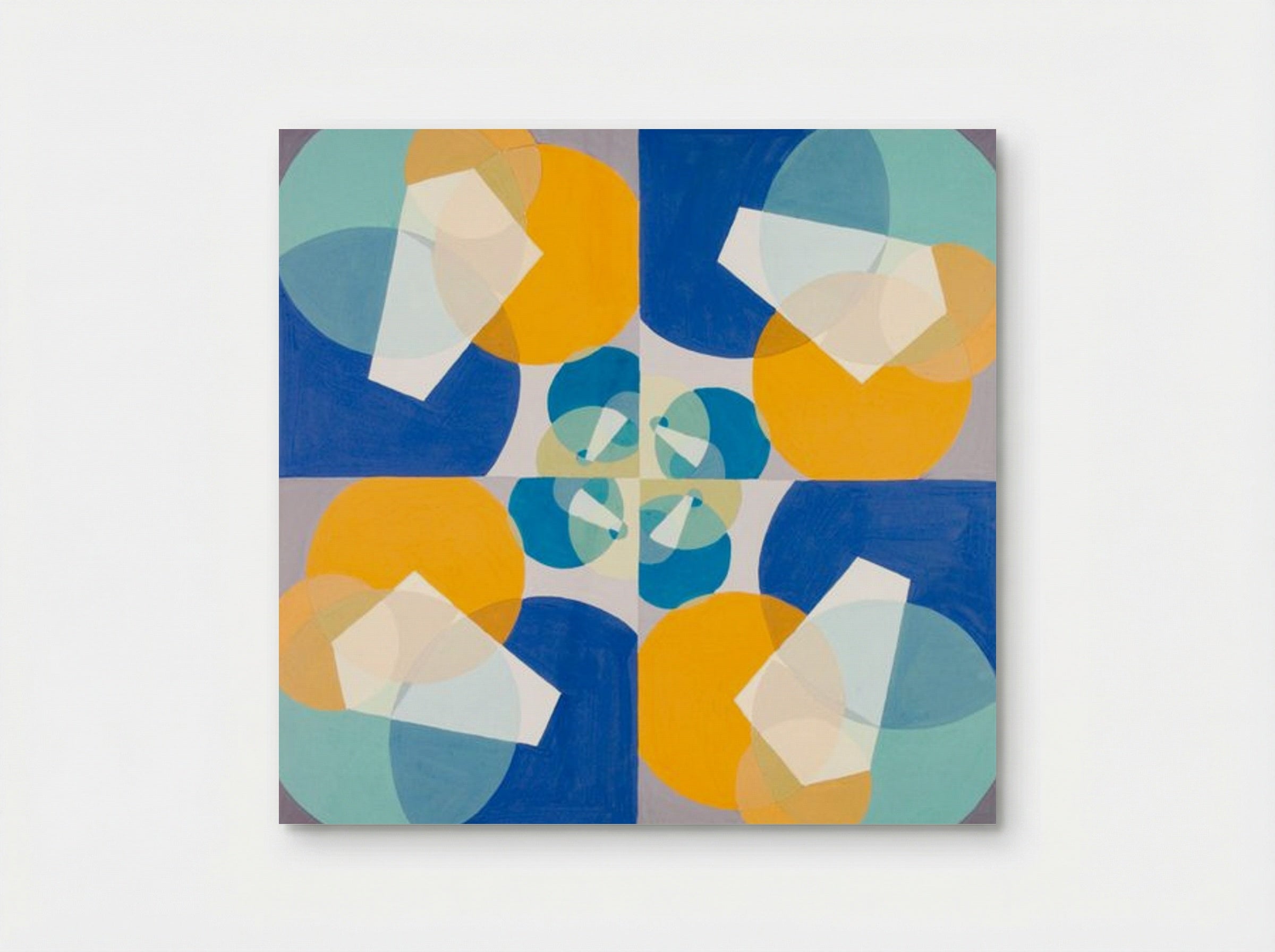 Green Squares - Joseph Schillinger - Poster