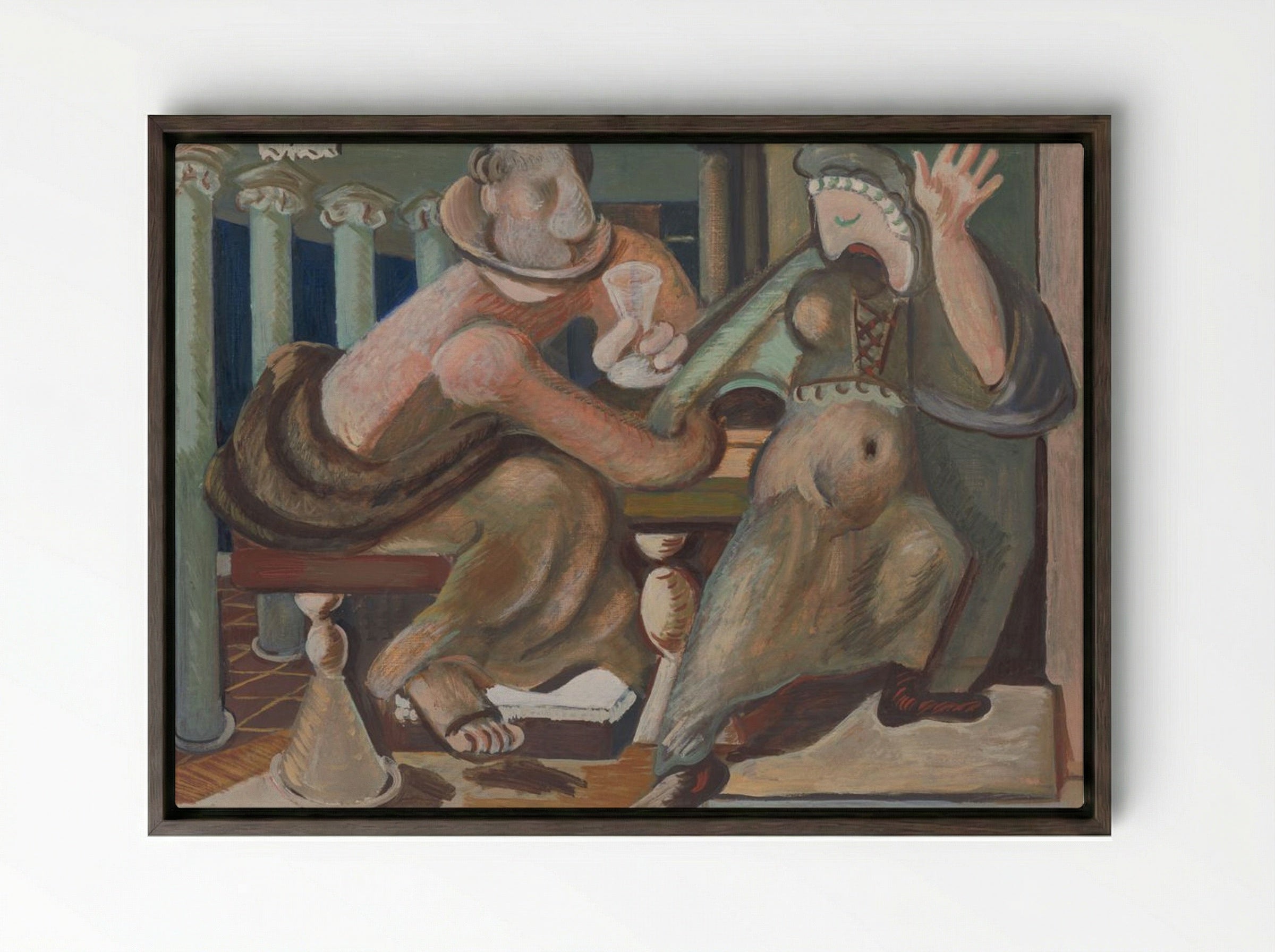 Seduction by Cypria - Cyprián Majerník - Framed Canvas Dark Wood