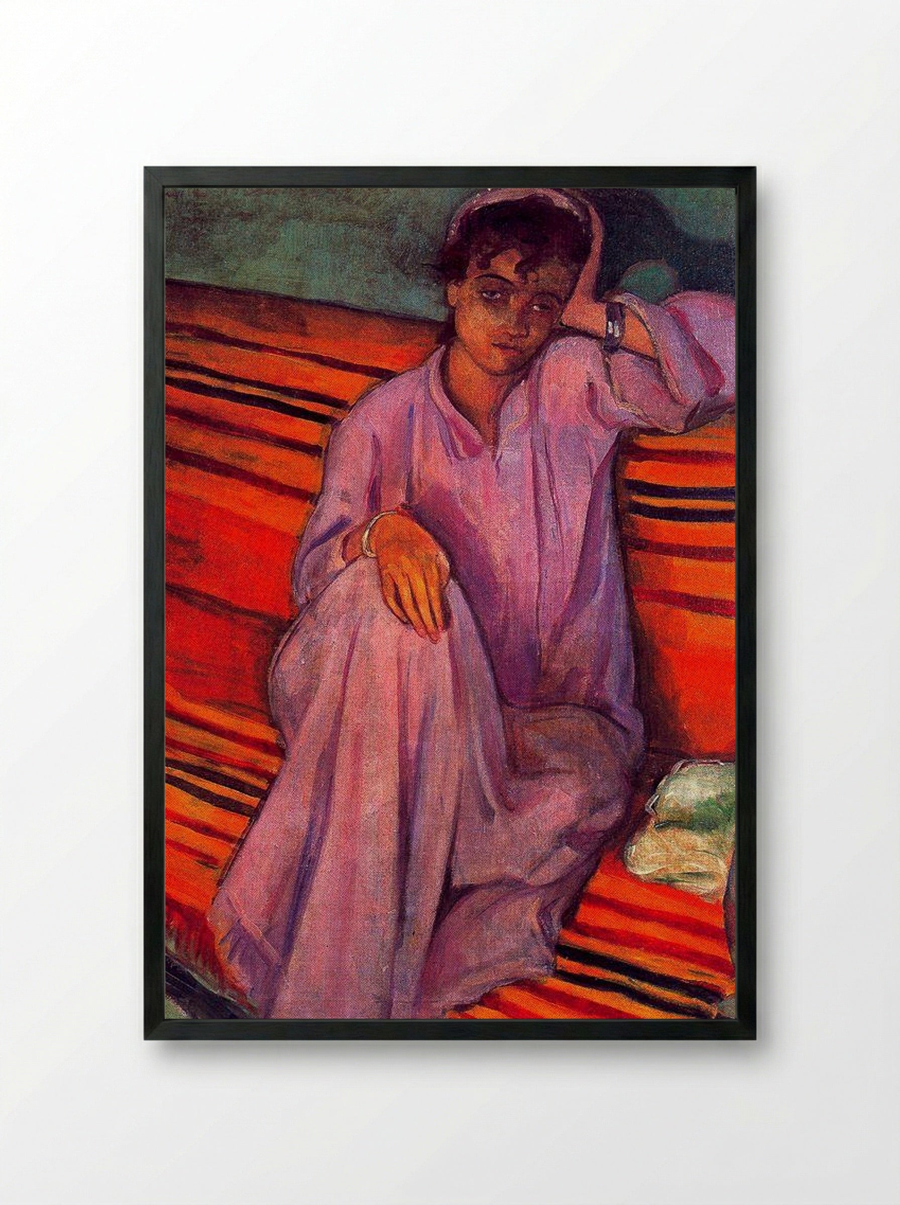 African Woman - Émile Bernard - Framed Print Black