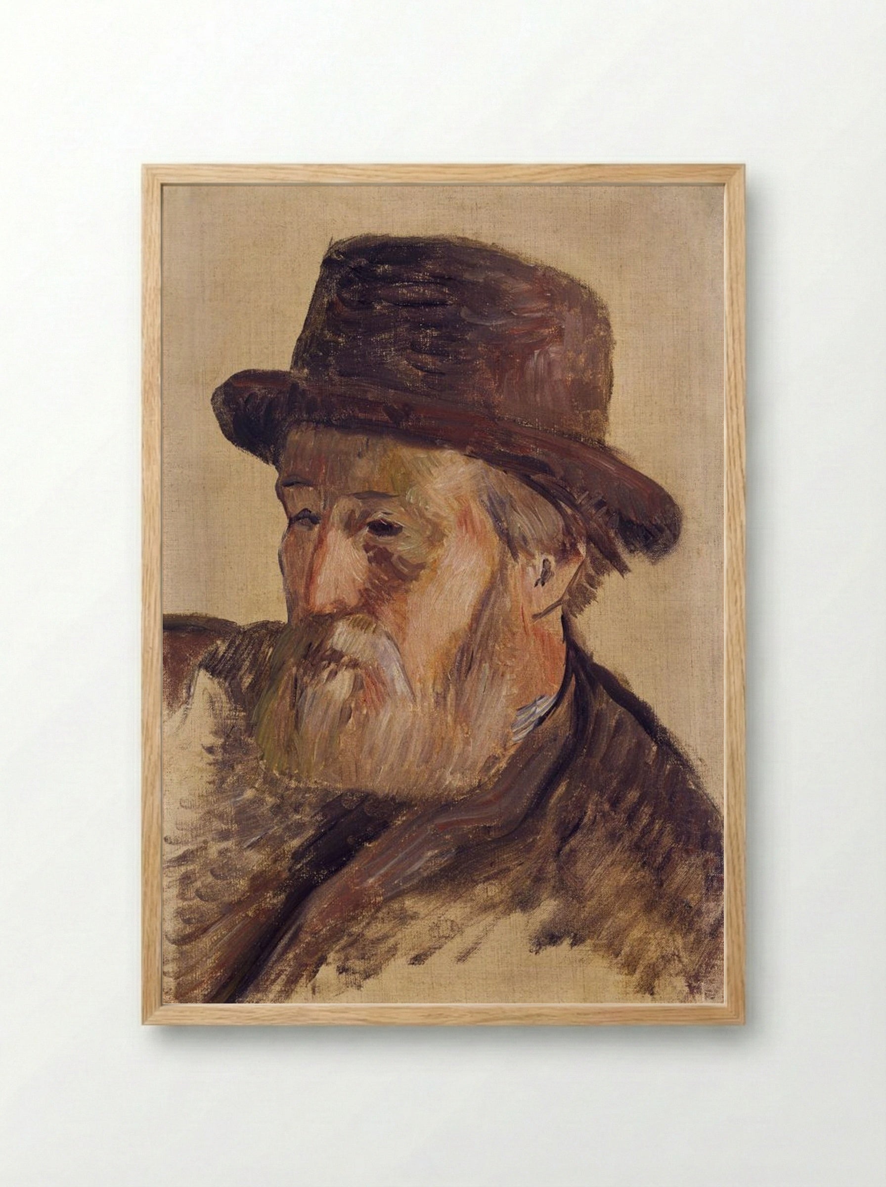 Portrait of a Man - Paul Gauguin - Framed Print Wood