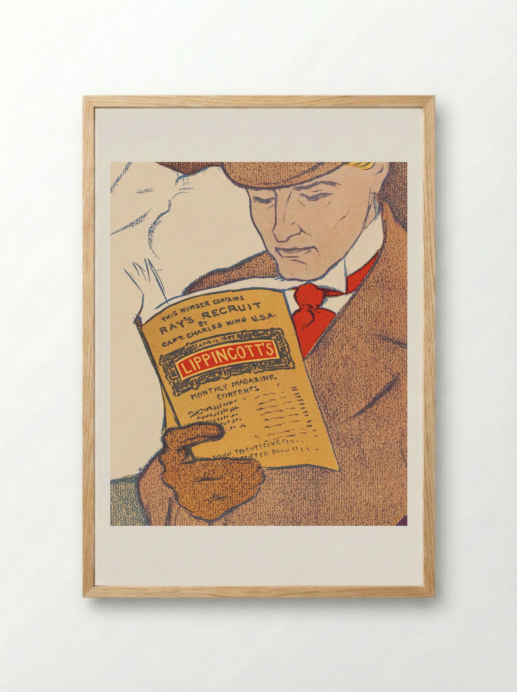 Lippincott's, April - Edward Penfield - Framed Print Wood
