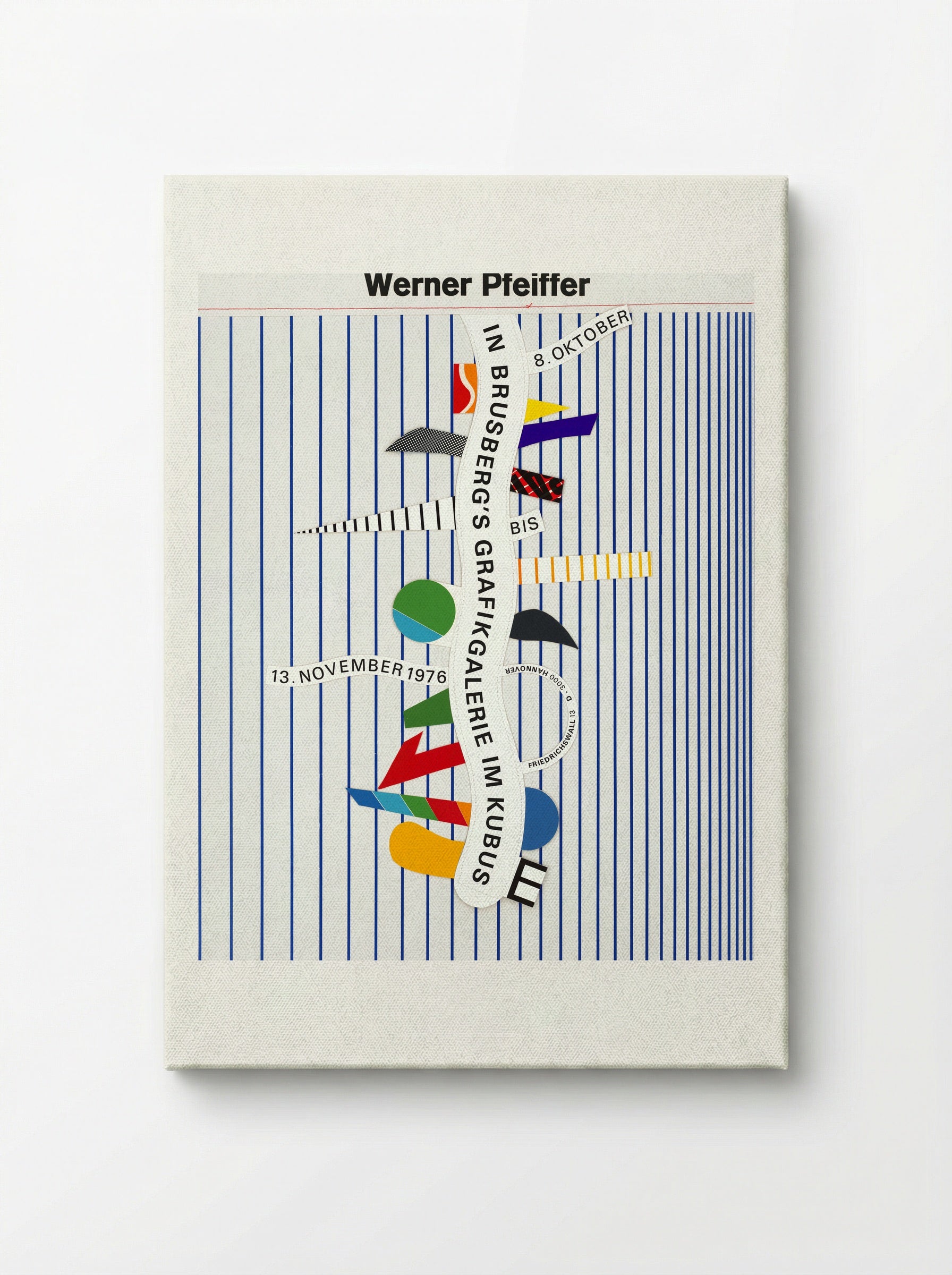 Exhibition in Brusberg's Grafikgalerie im Kubus - Werner Pfeiffer - Canvas