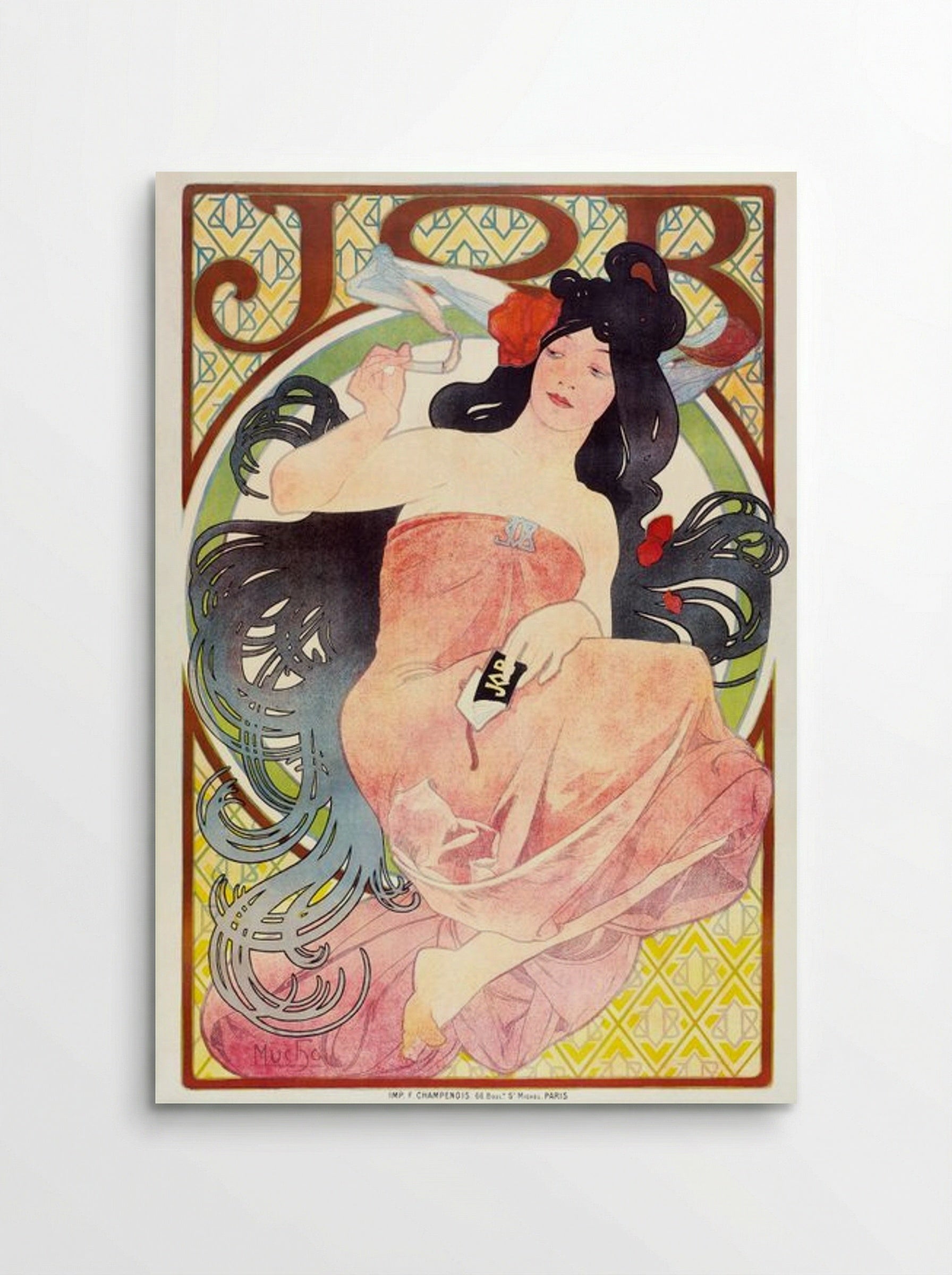 JOB (Woman Smoking) - Alphonse Mucha - Poster
