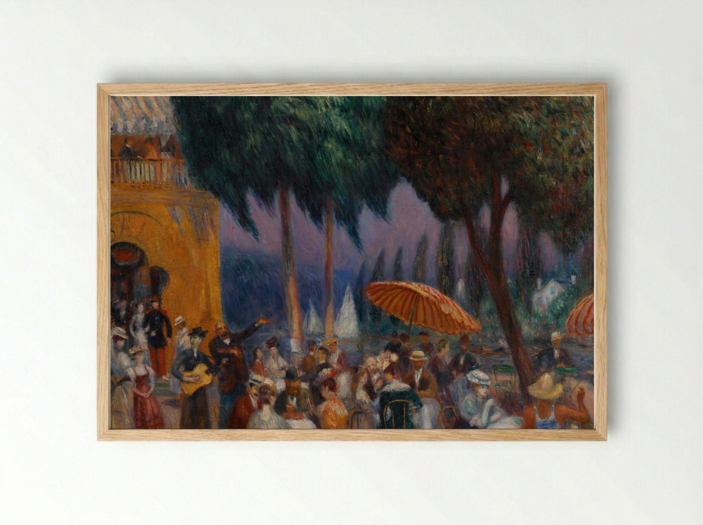 Sunday on the Marne - William James Glackens - Framed Print Wood