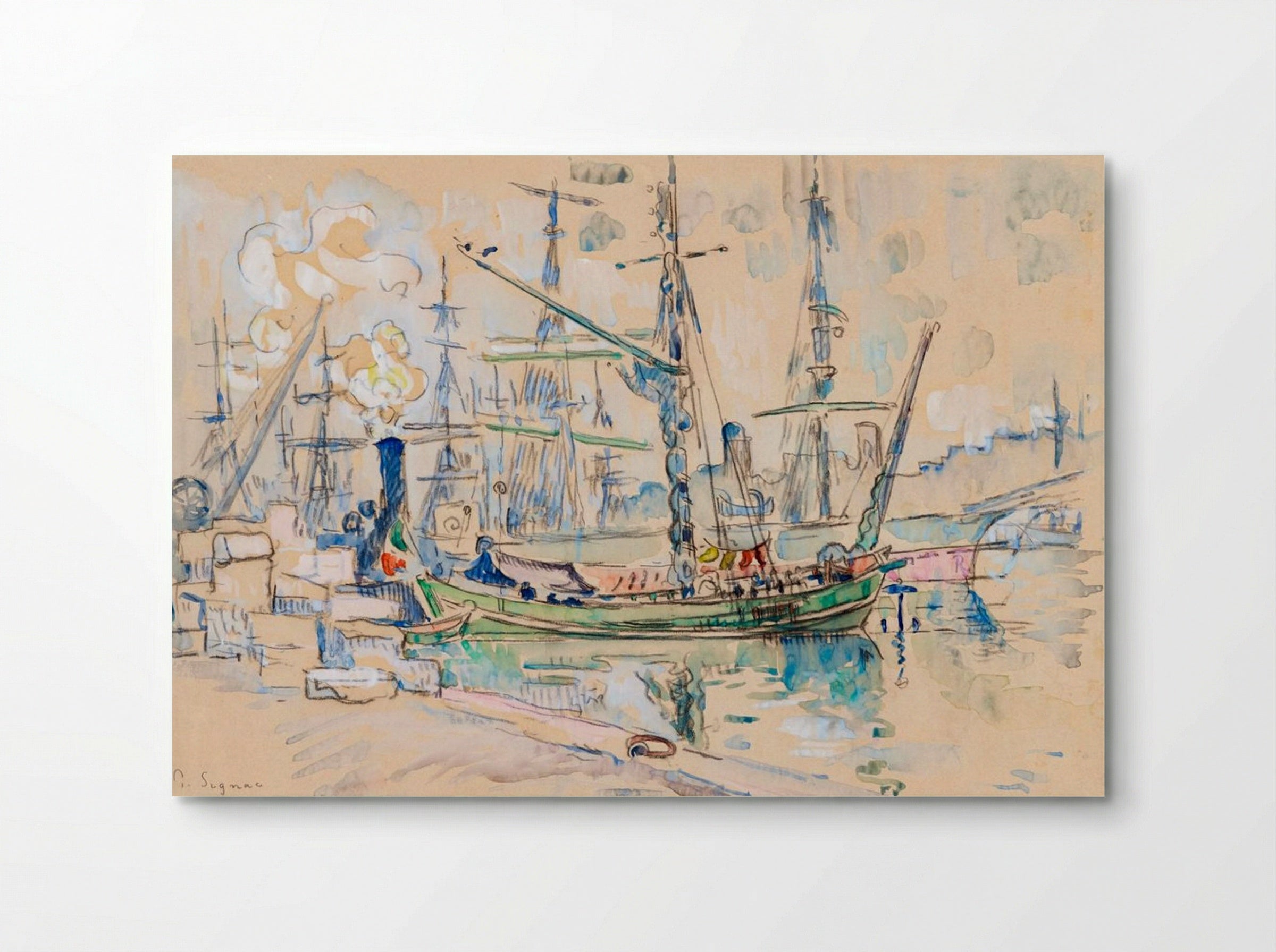 Marseille Harbour - Paul Signac - Poster