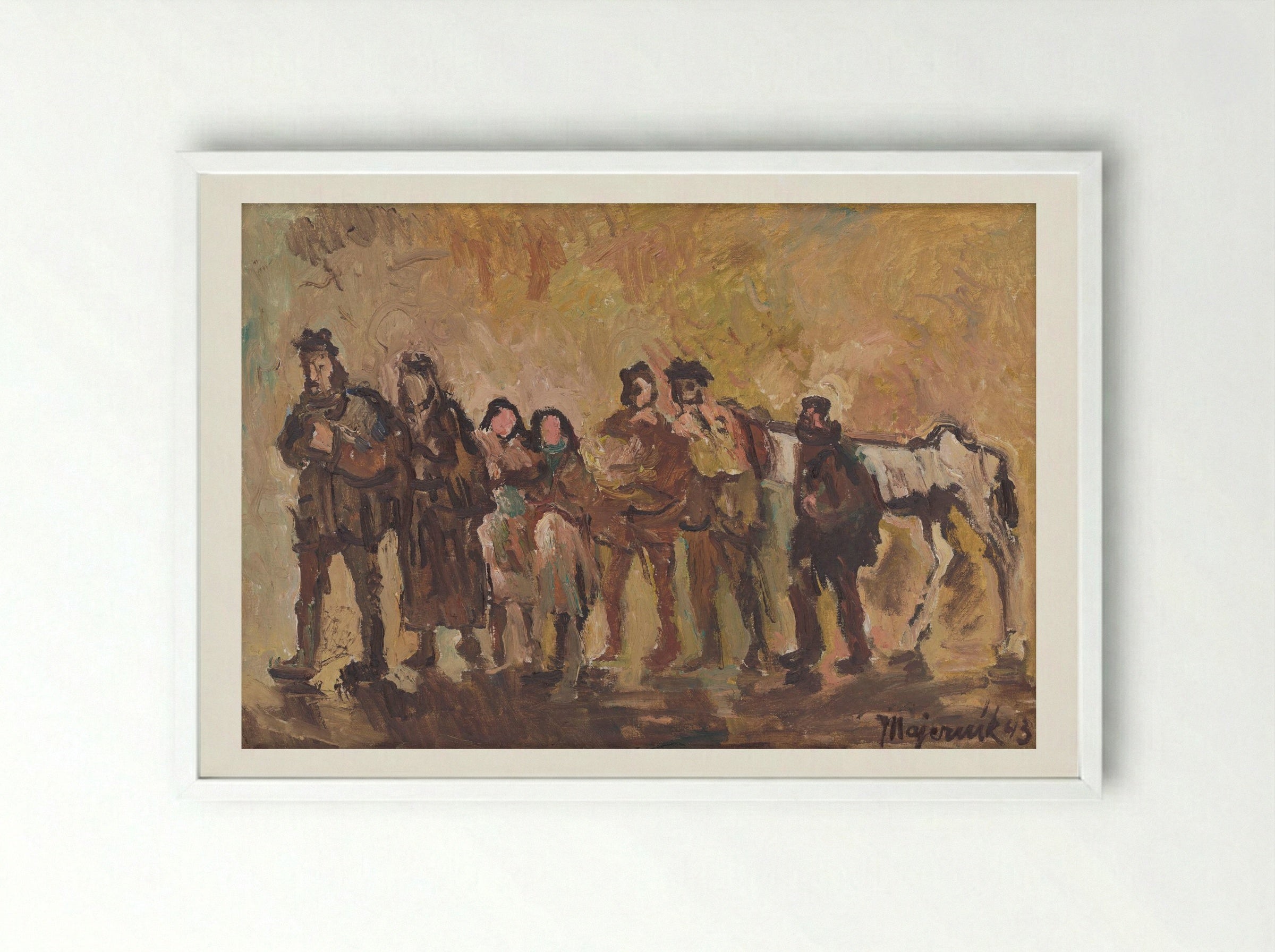 Exiles - Cyprián Majerník - Framed Print White