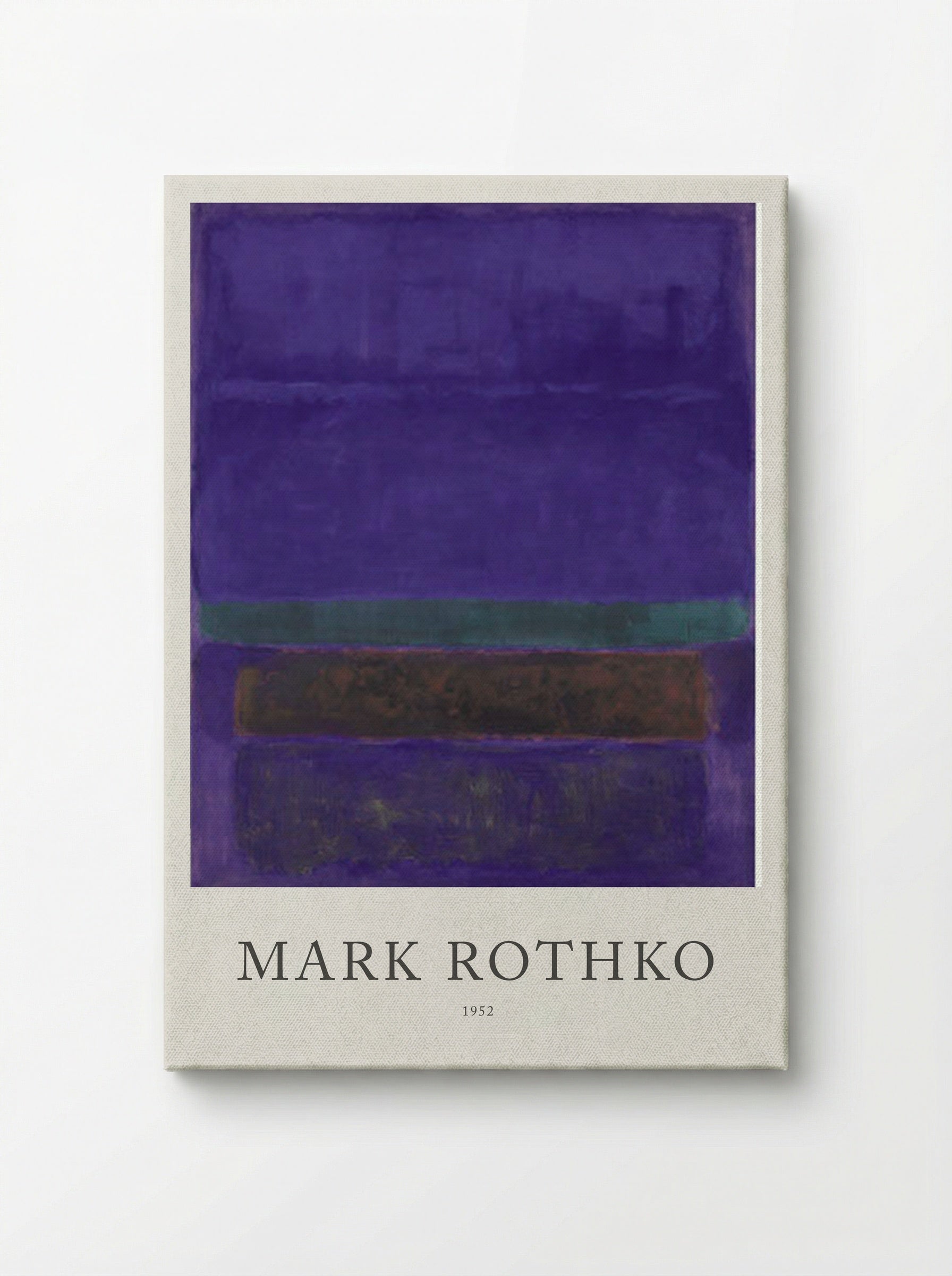 Untitled (Violet, Green and Red on Violet Ground) - Mark Rothko - Canvas