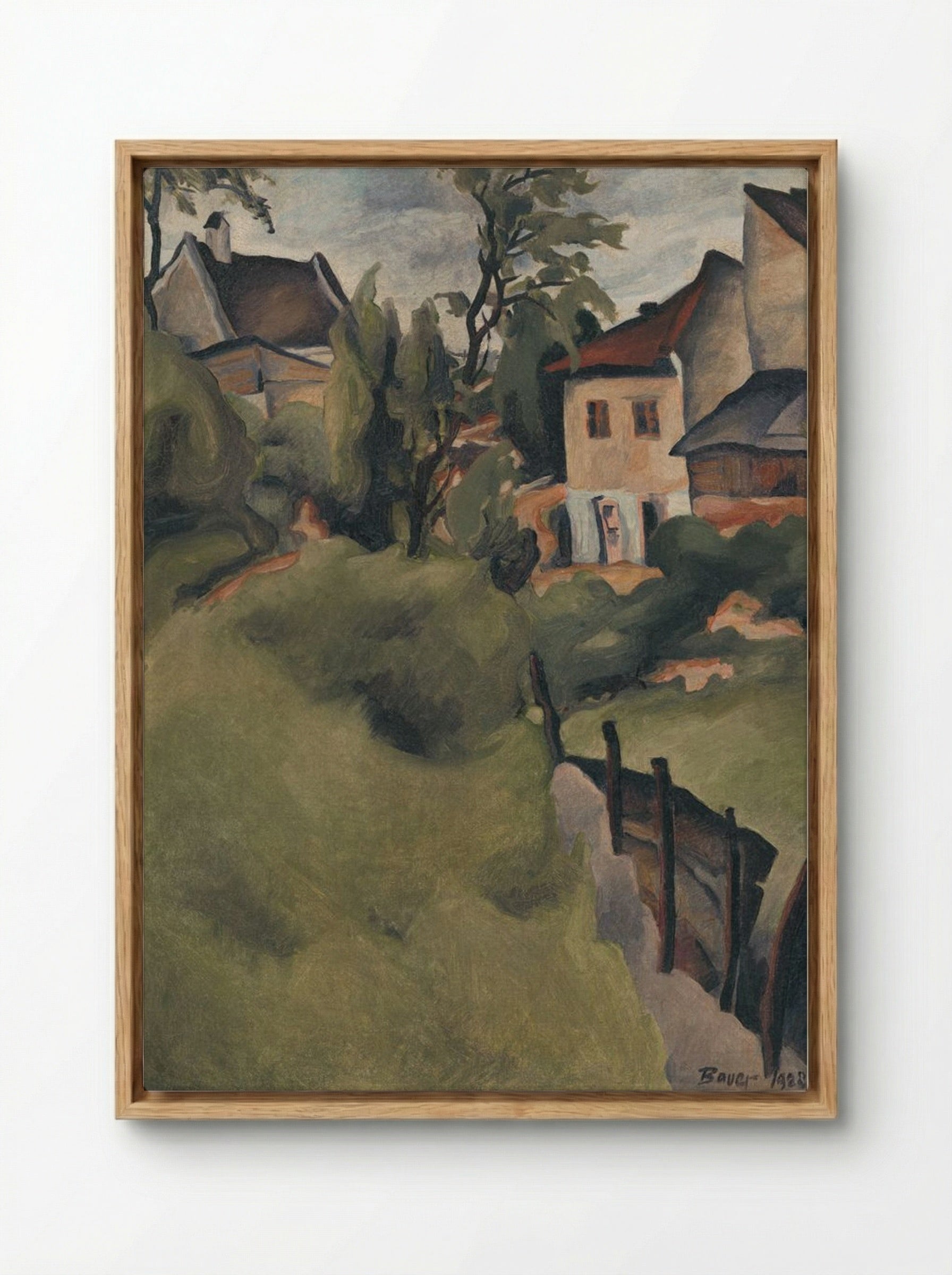 Corner of Košice - Konstantin Bauer - Framed Canvas Wood