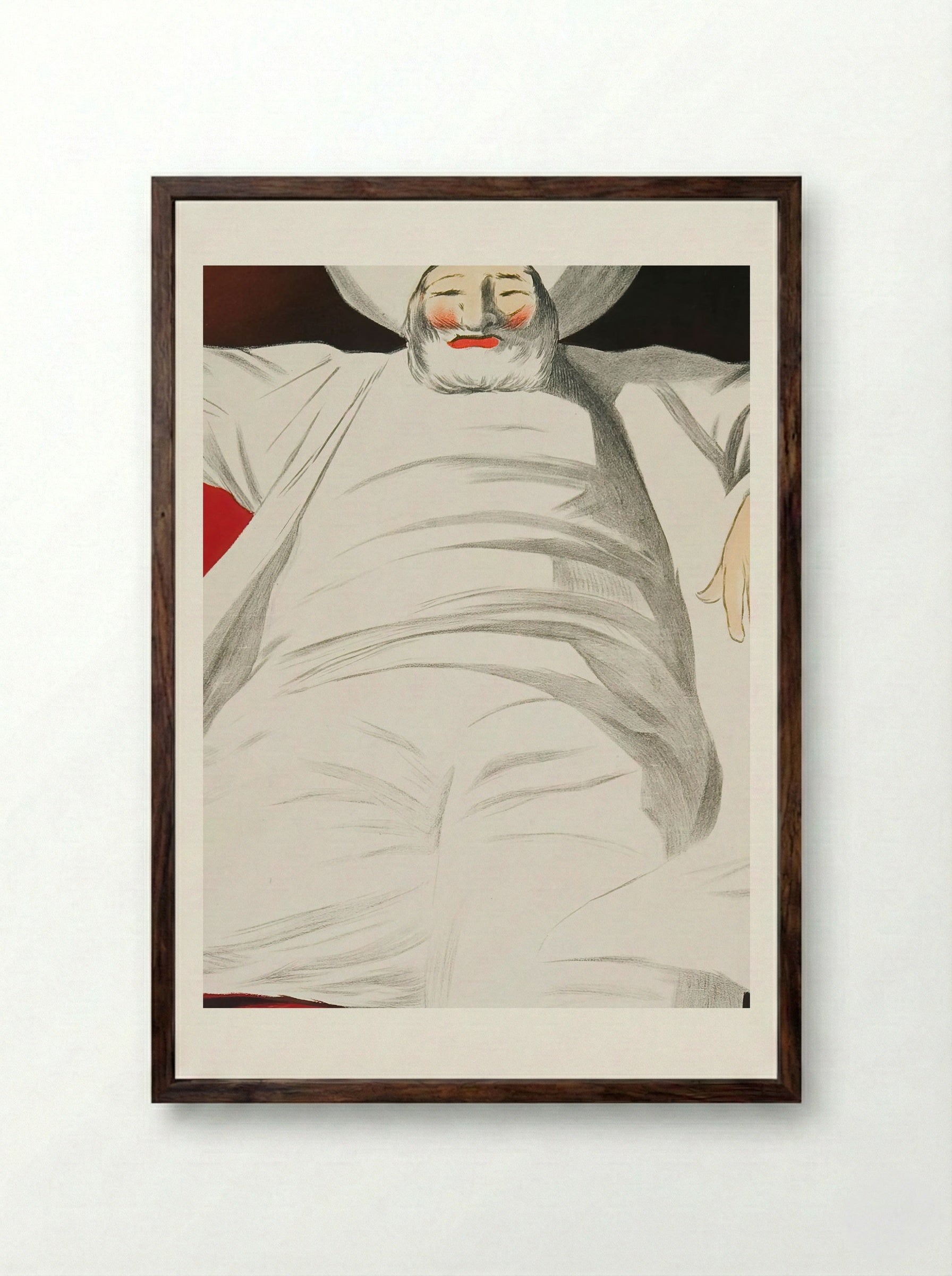 JOB Cigarettes - Leonetto Cappiello - Framed Print Dark Wood
