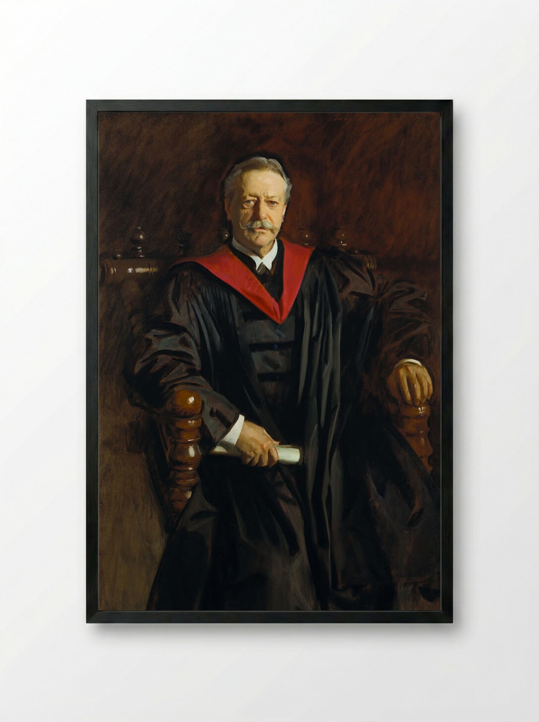 Abbott Lawrence Lowell - John Singer Sargent - Framed Print Black