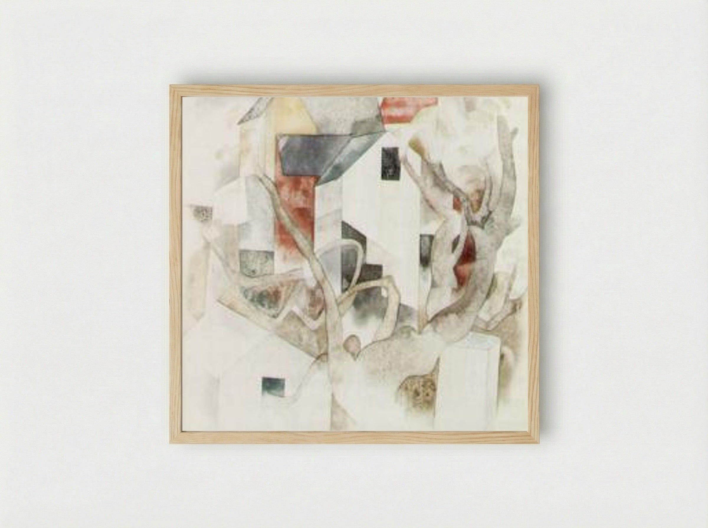 Trees and Barns, Bermuda - Charles Demuth - Framed Print Wood