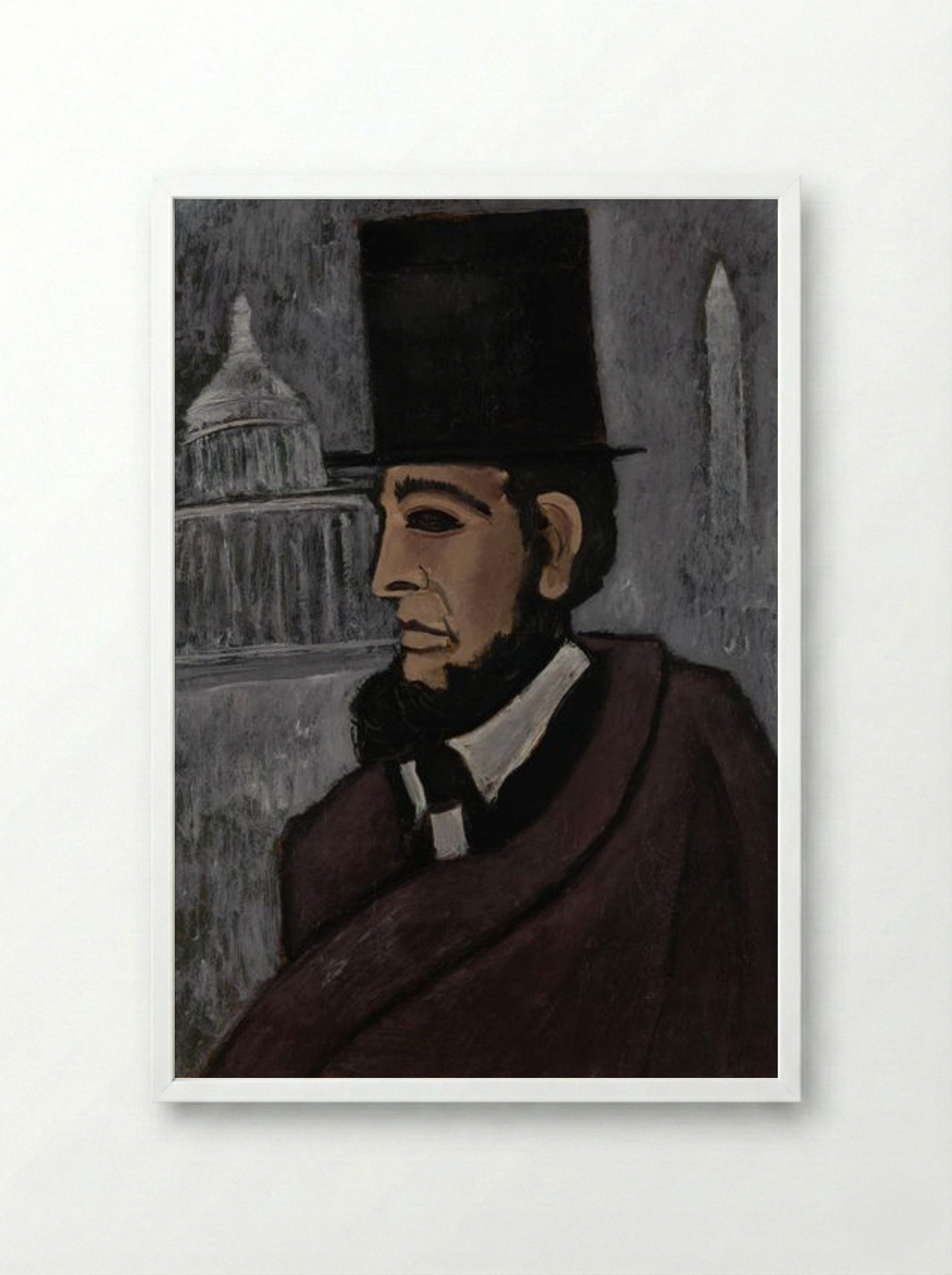 Weary of the Truth - Marsden Hartley - Framed Print White