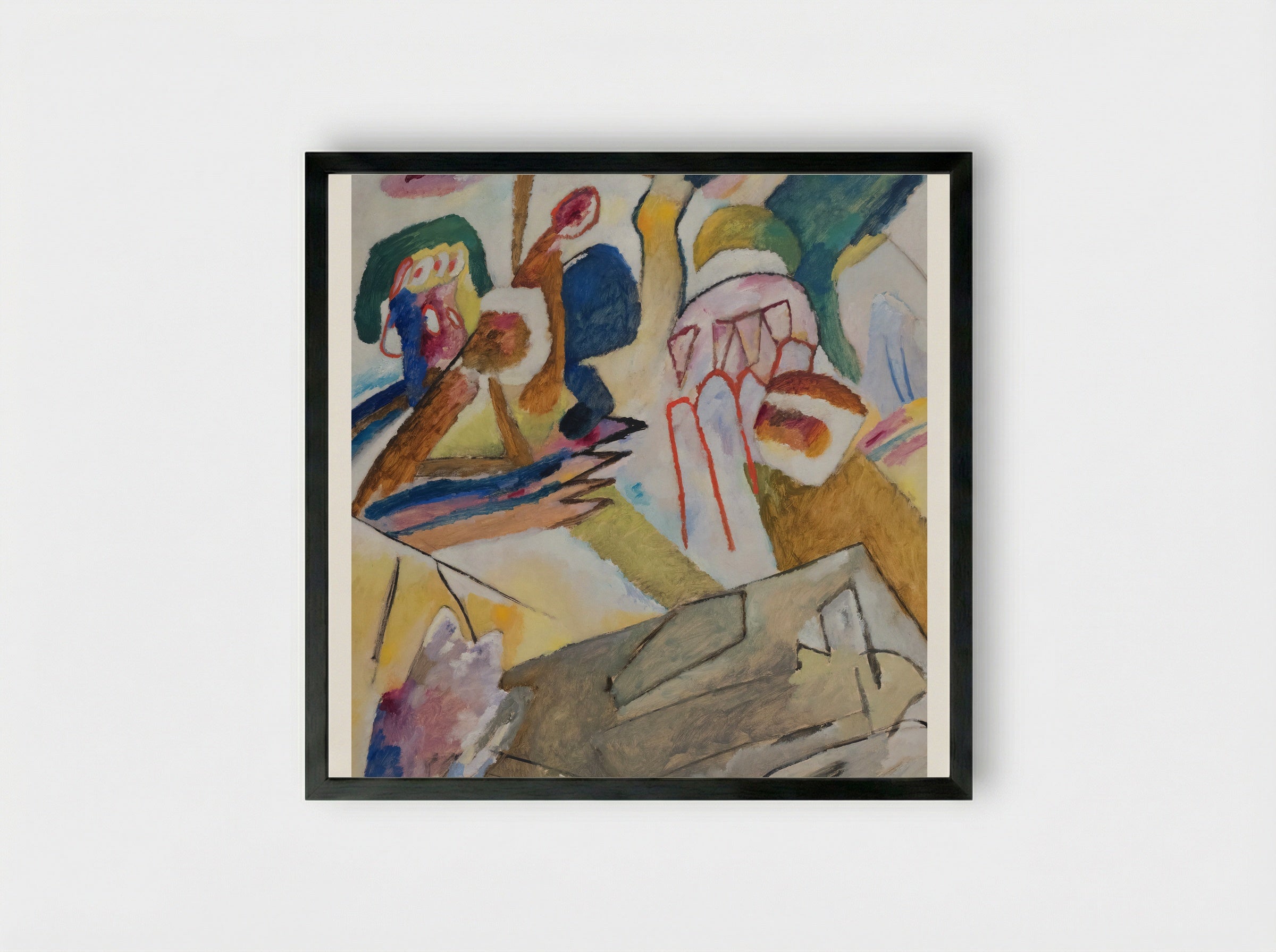 Improvisation 18 - Wassily Kandinsky - Framed Print Black