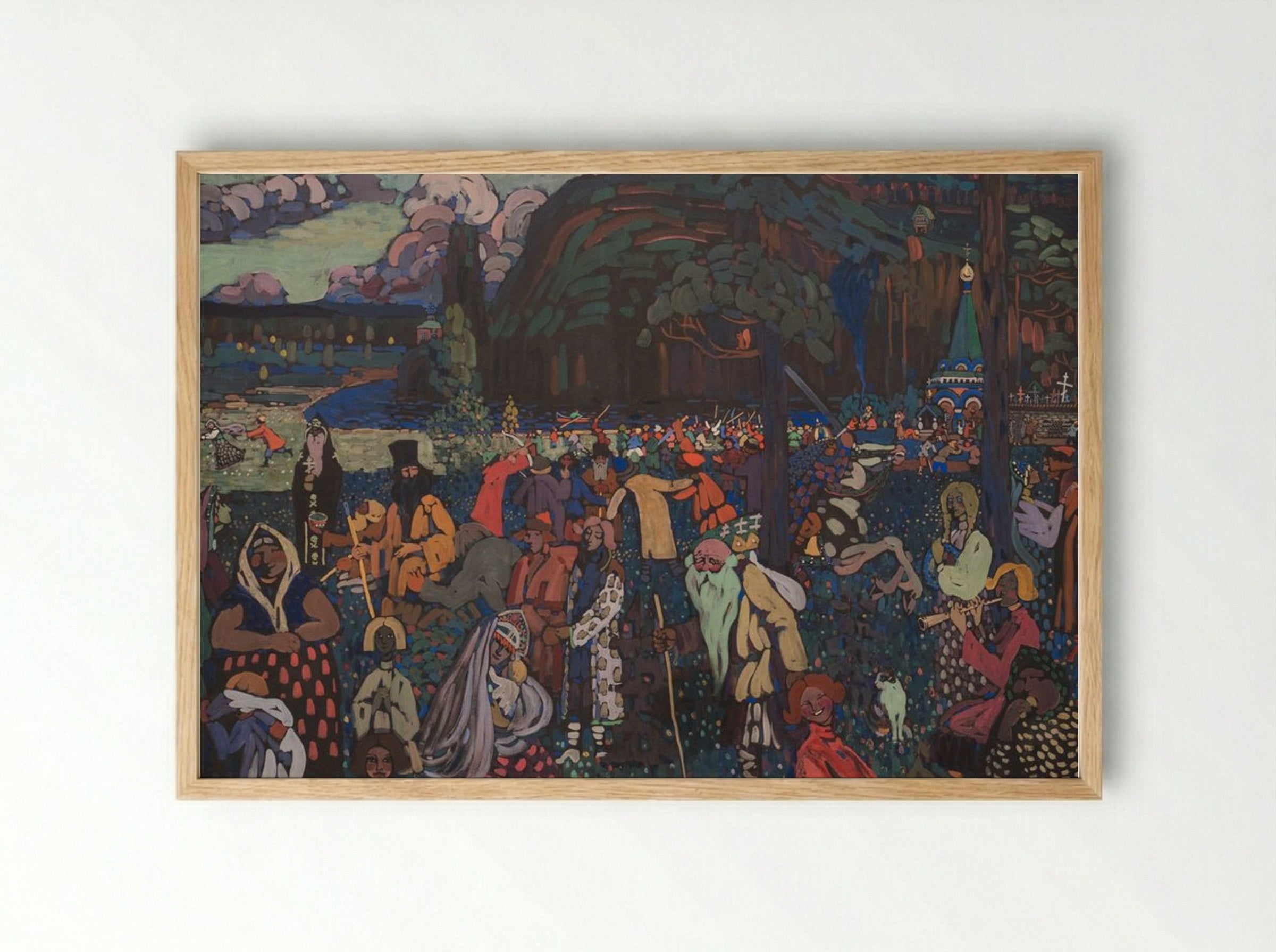 Colorful Life - Wassily Kandinsky - Framed Print Wood