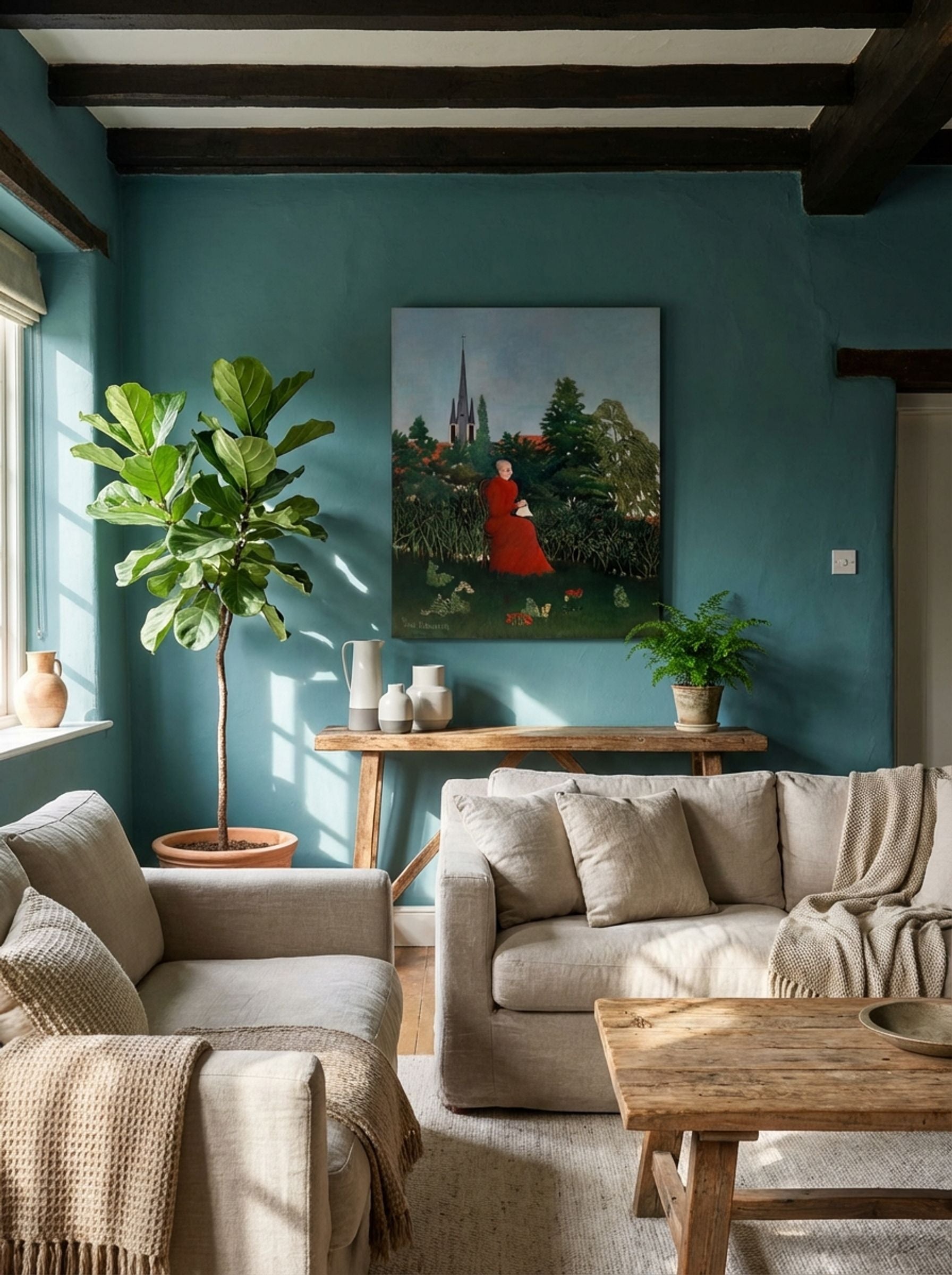 Portrait of a Woman in a Landscape - Henri Rousseau - Lifestyle