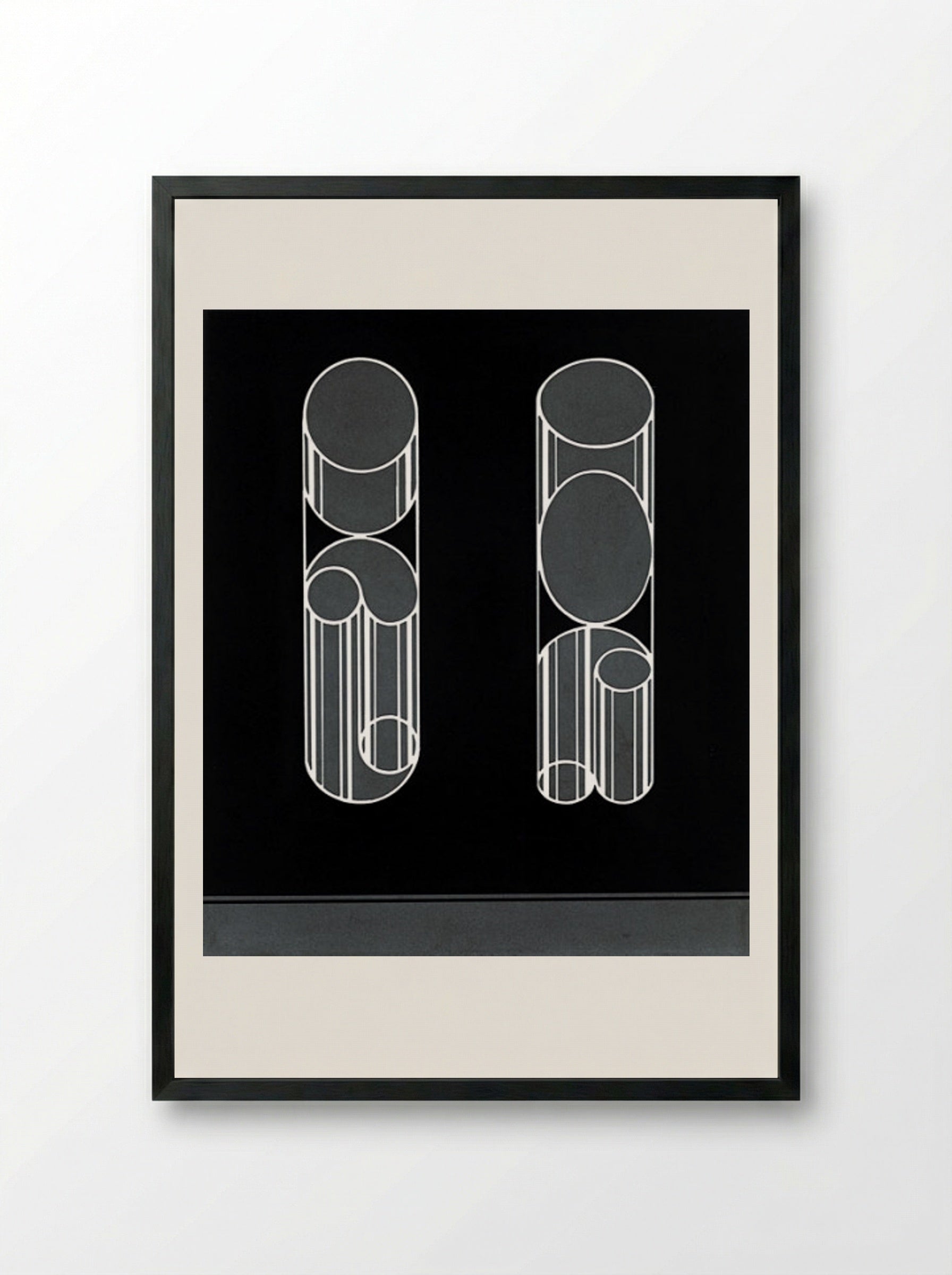 Impossibles - Josef Albers - Framed Print Black