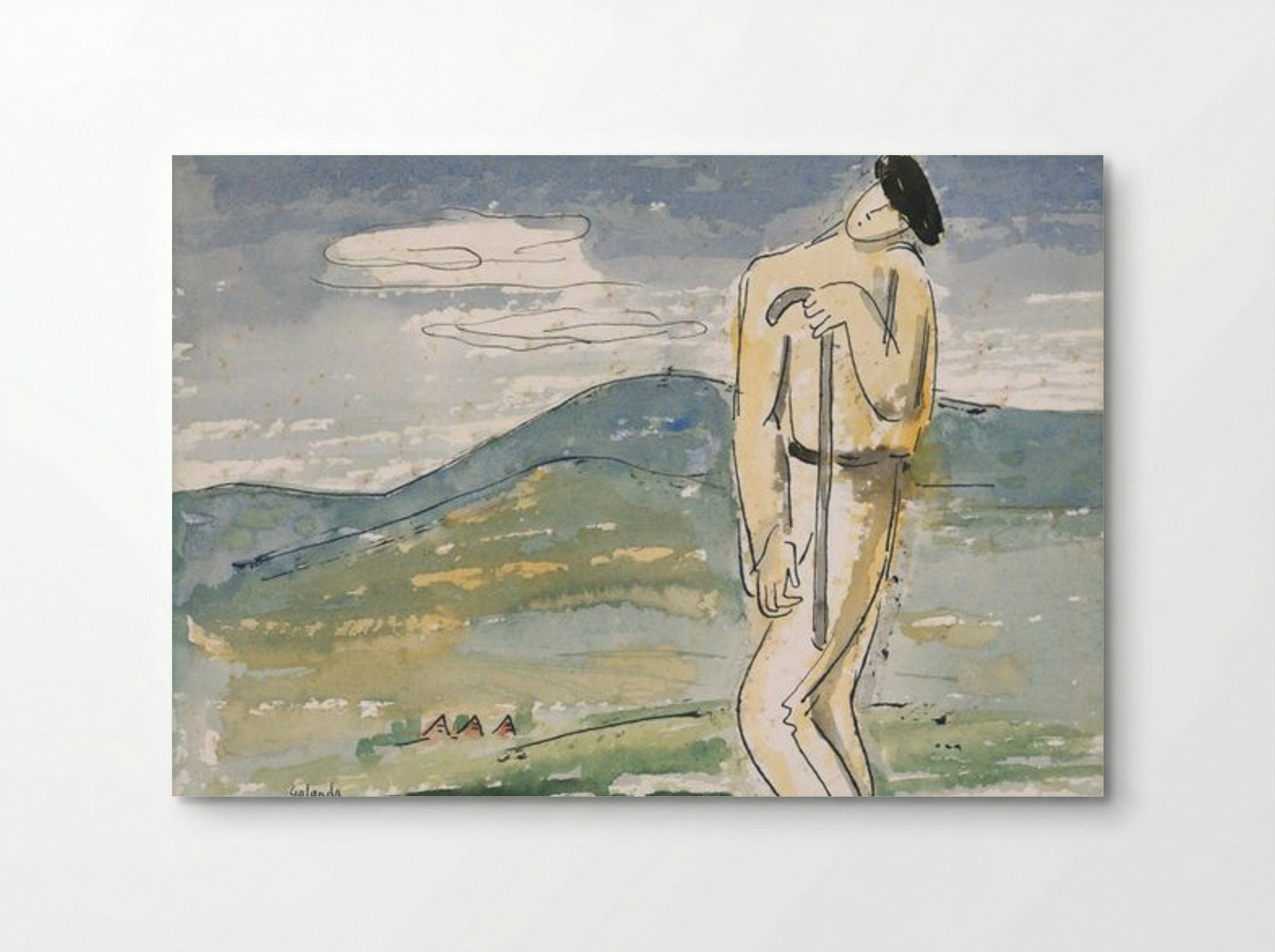 A Weary Pilgrim - Mikuláš Galanda - Poster