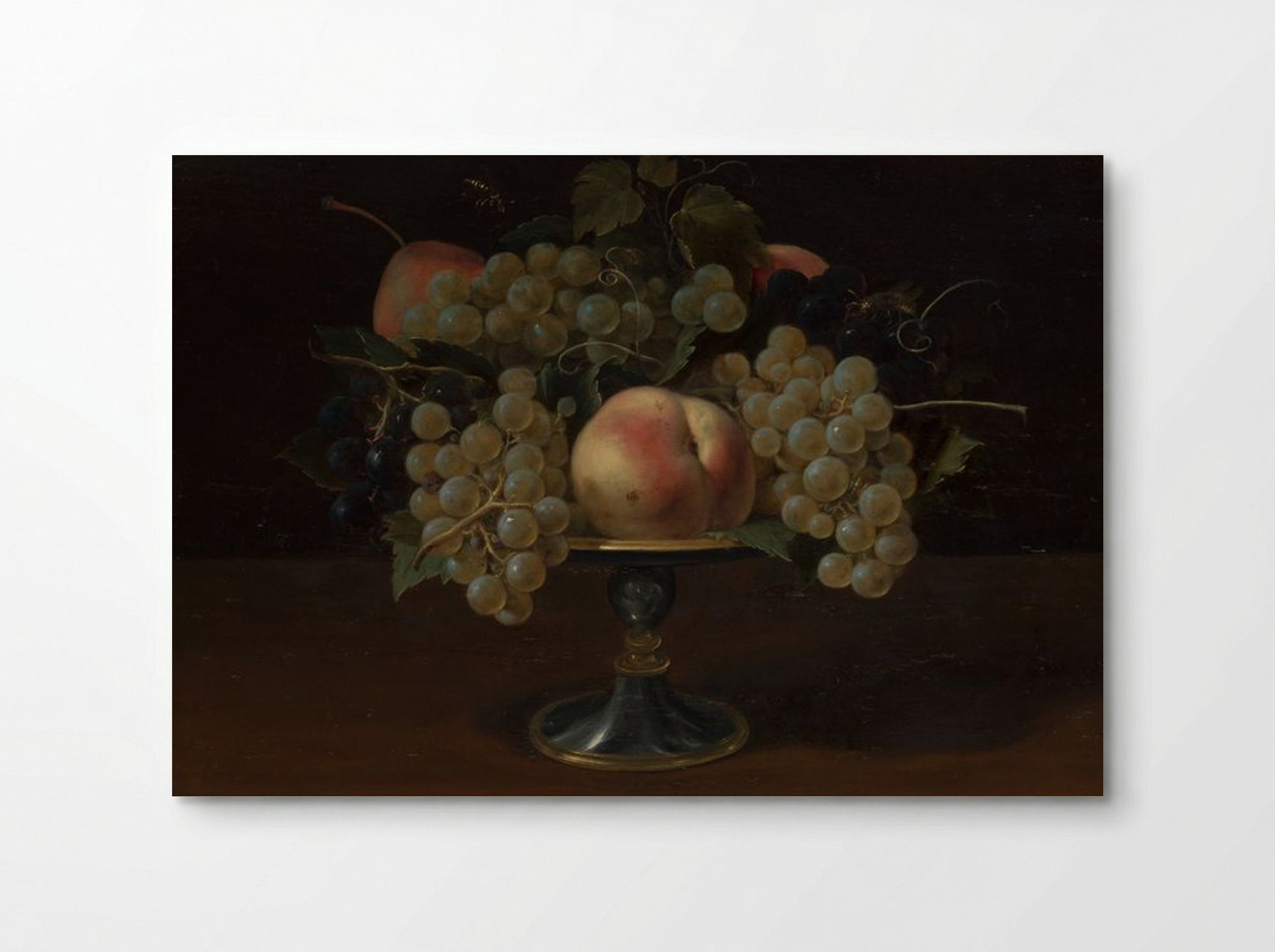 Still Life of Grapes and Peaches - Fine Art Print - Poster