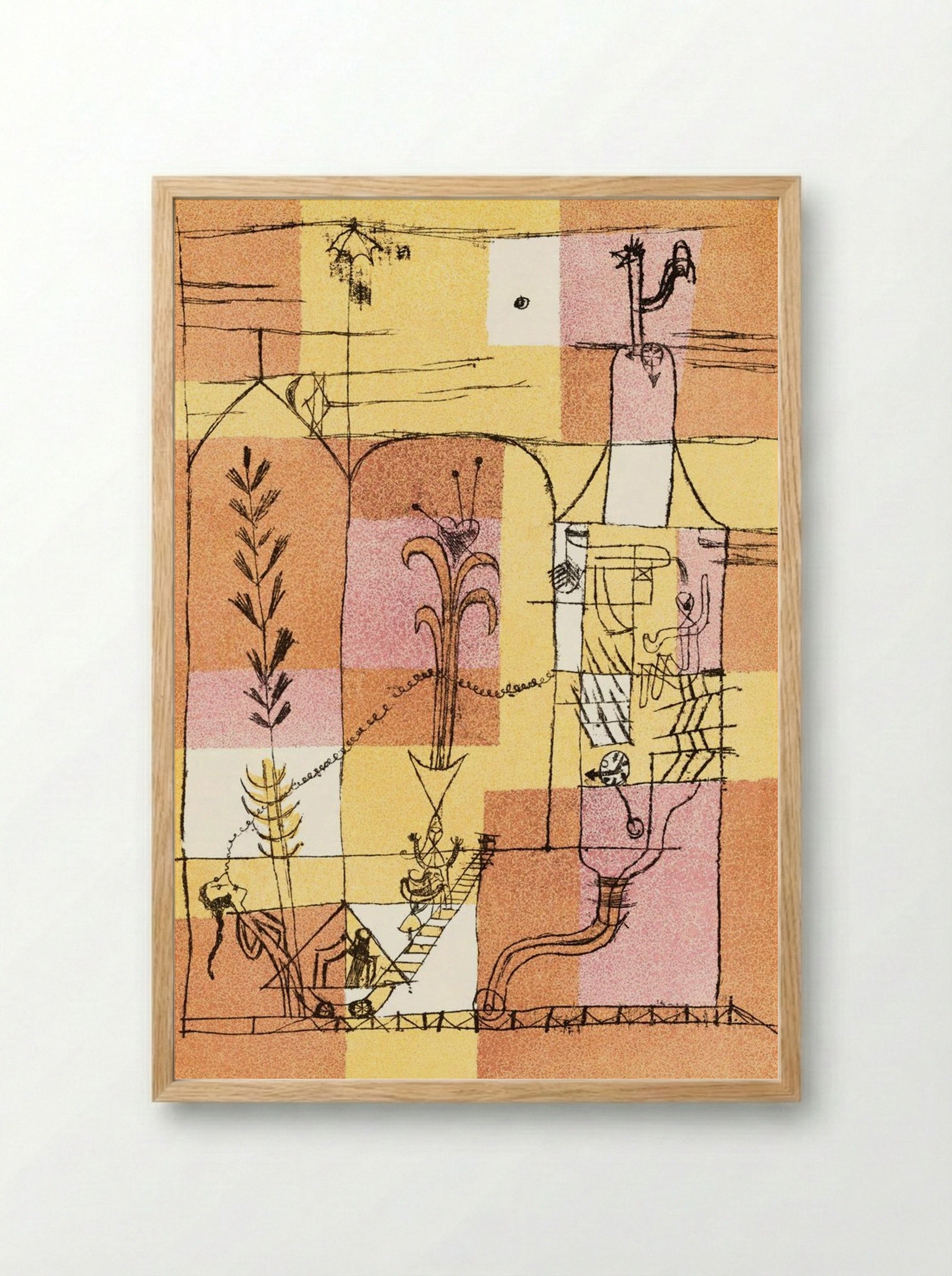 In the Spirit of Hoffmann - Paul Klee - Framed Print Wood