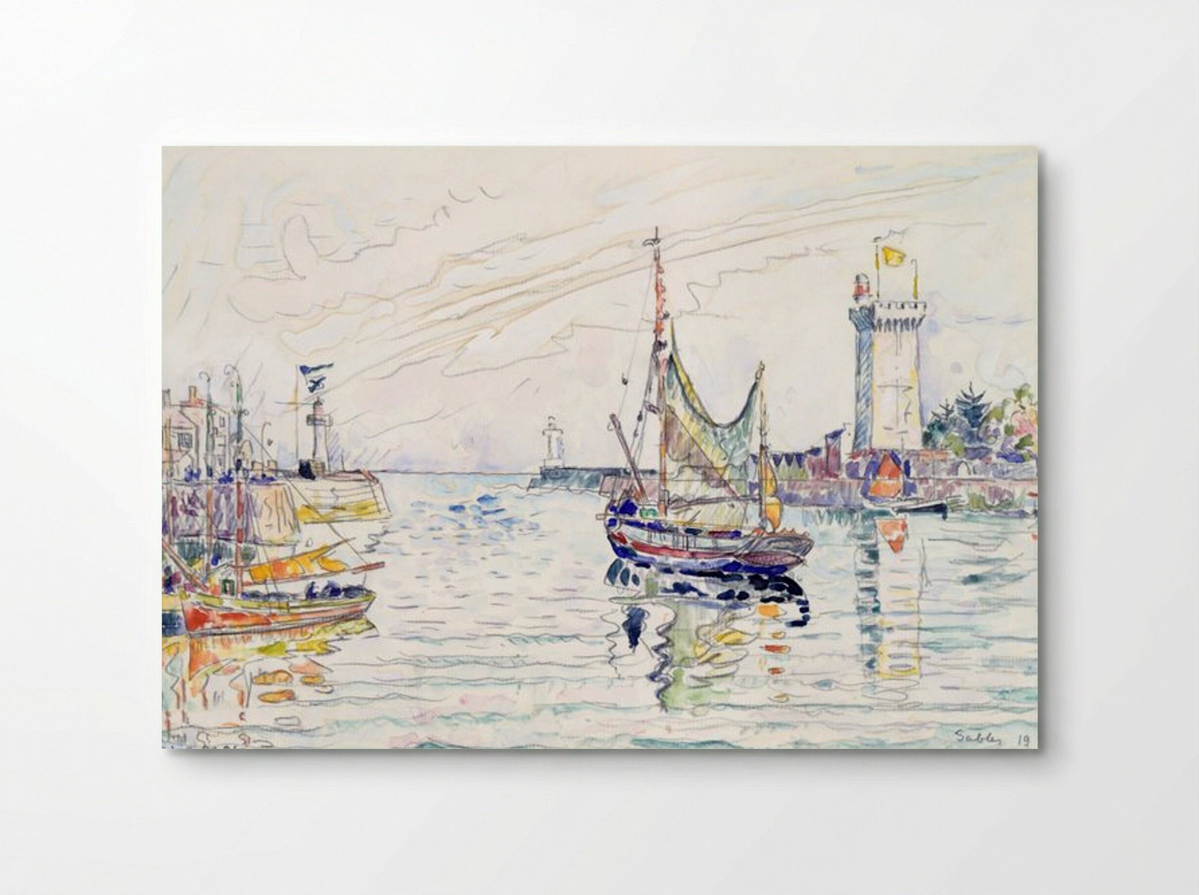 View of Les Sables d'Olonne - Paul Signac - Poster