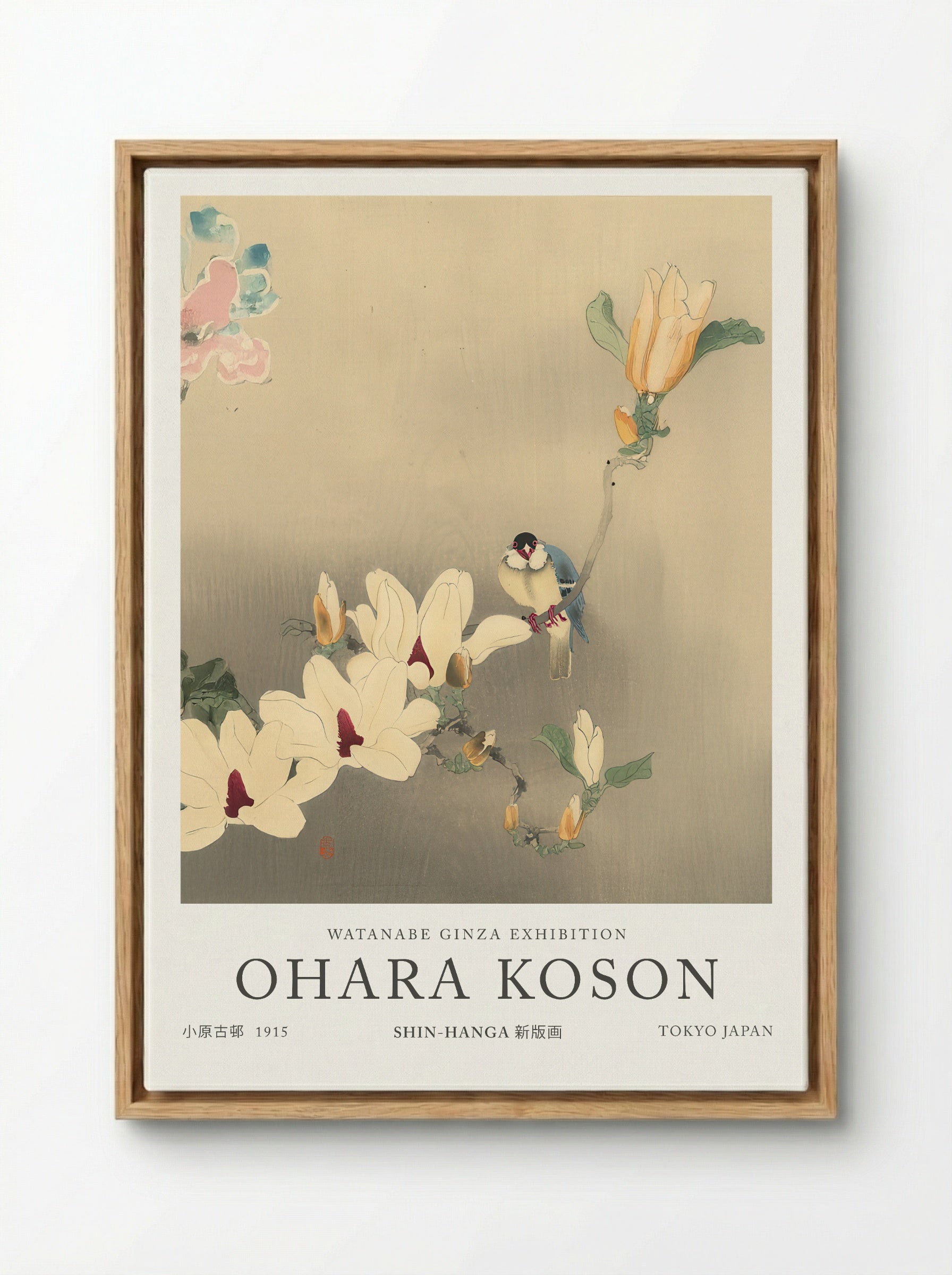 Blue Bird And Magnolia - Ohara Koson