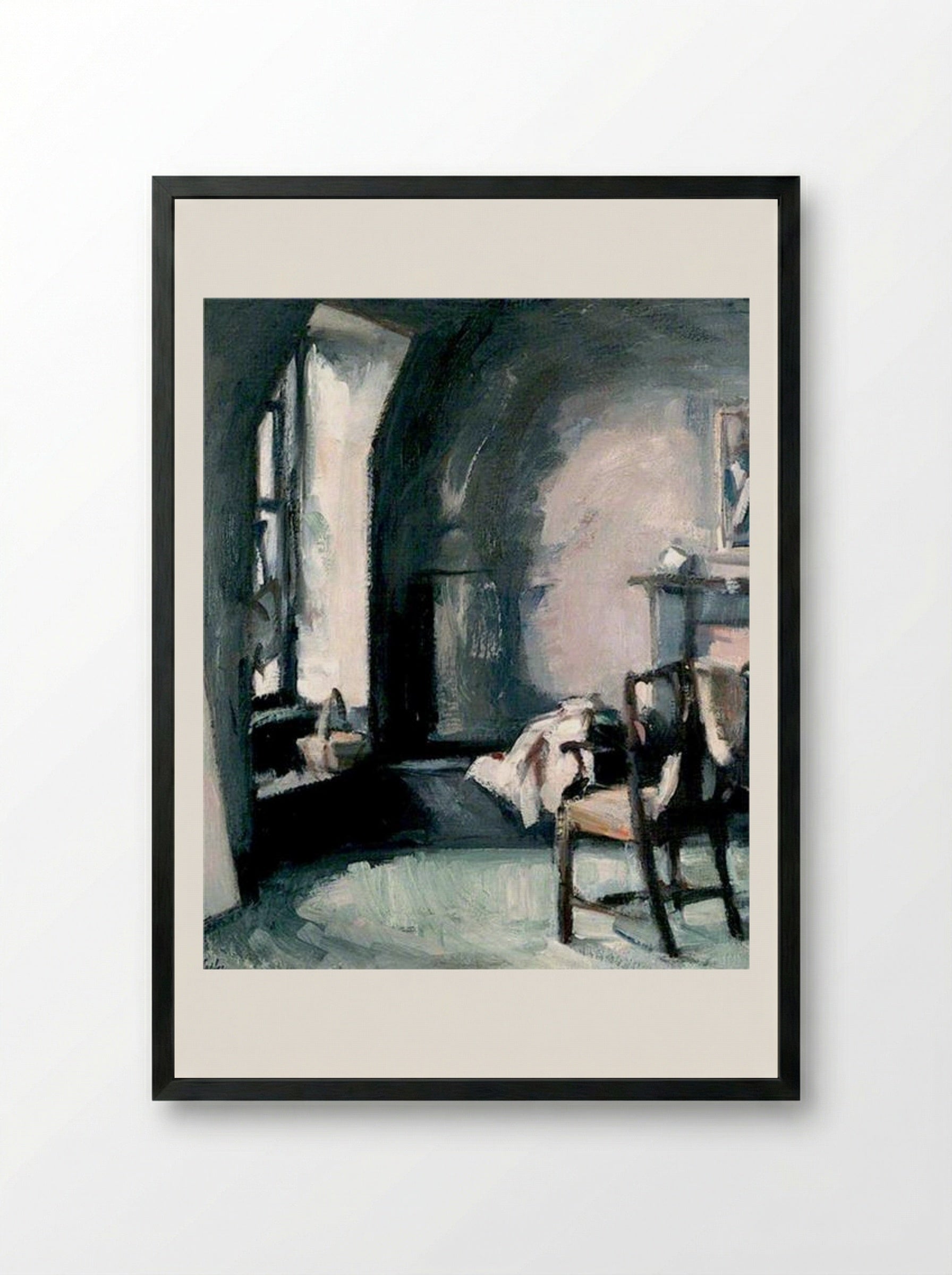 Studio Interior - Samuel Peploe - Framed Print Black