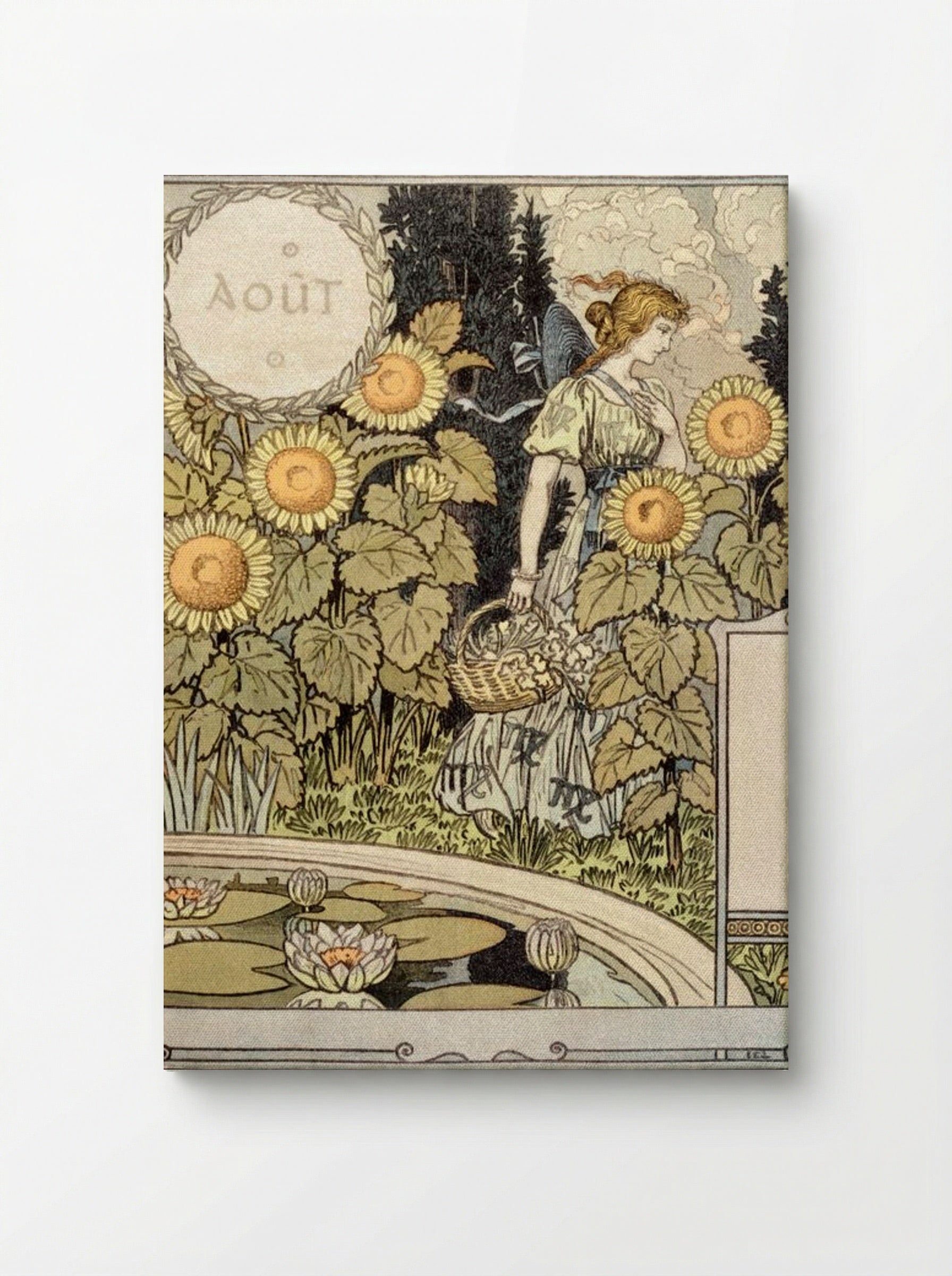 Allegory of the Month of August - Eugène Grasset - Canvas