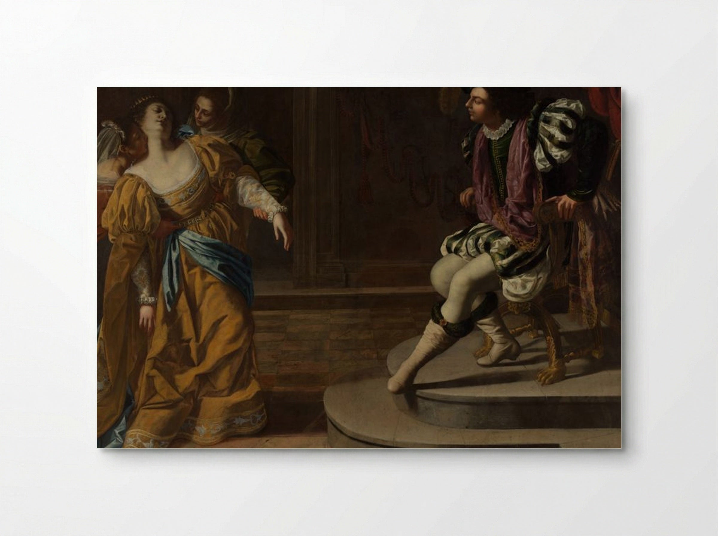 Esther before Ahasuerus - Artemisia Gentileschi - Poster