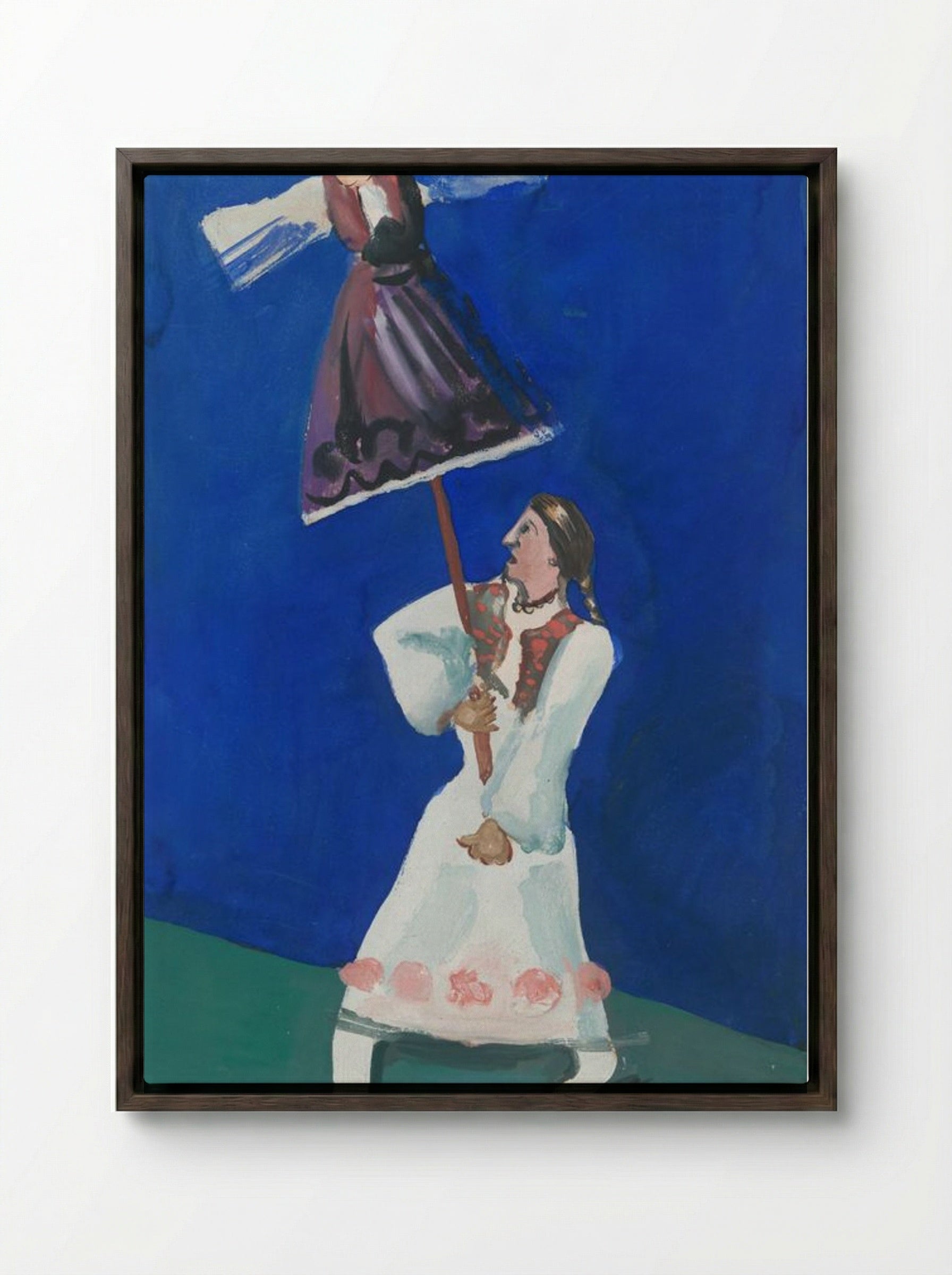 Morena - Cyprián Majerník - Framed Canvas Dark Wood