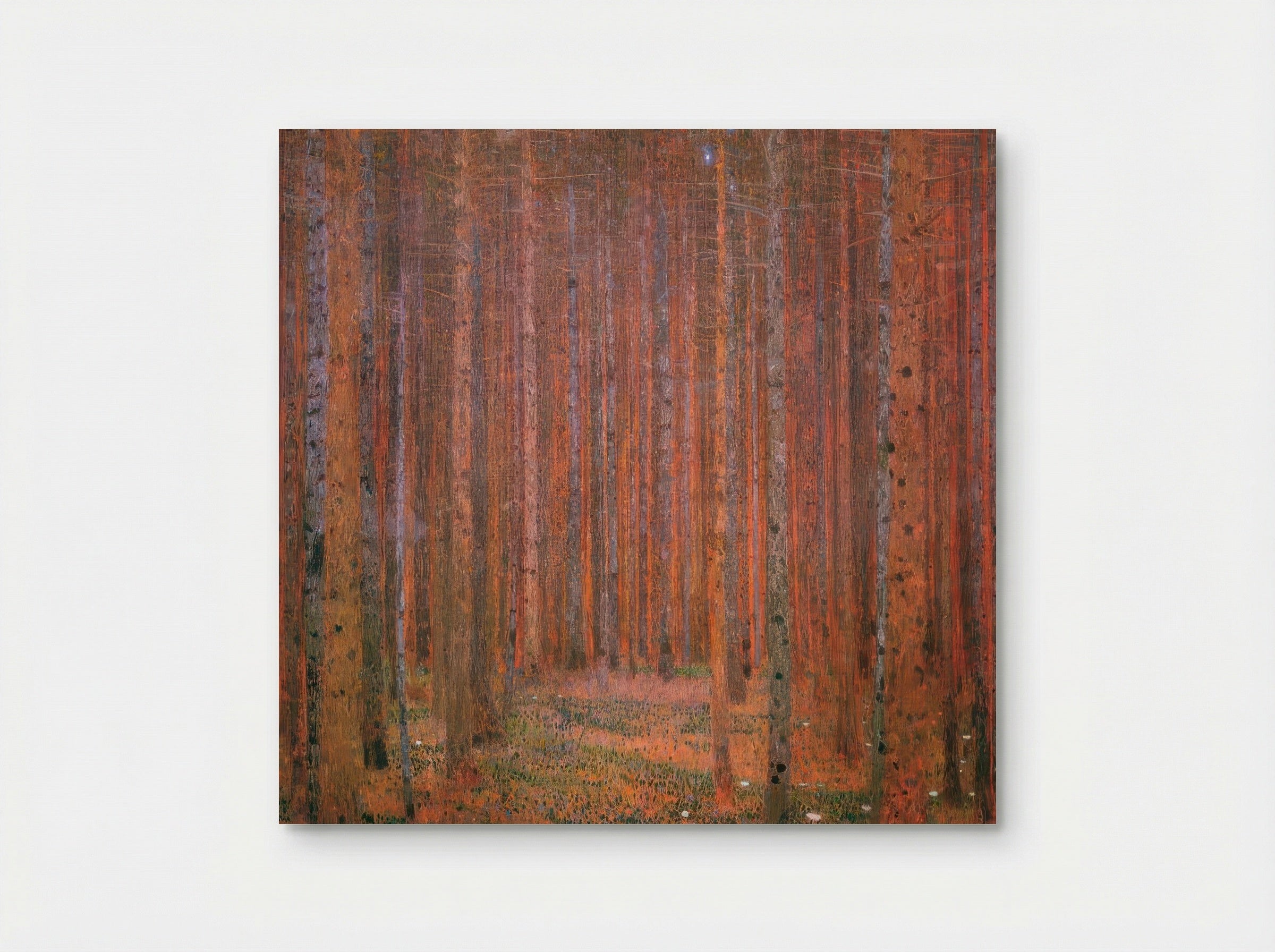 Fir Forest by Henri Rousseau – Dreamlike Woodland Landscape Art Print - Poster
