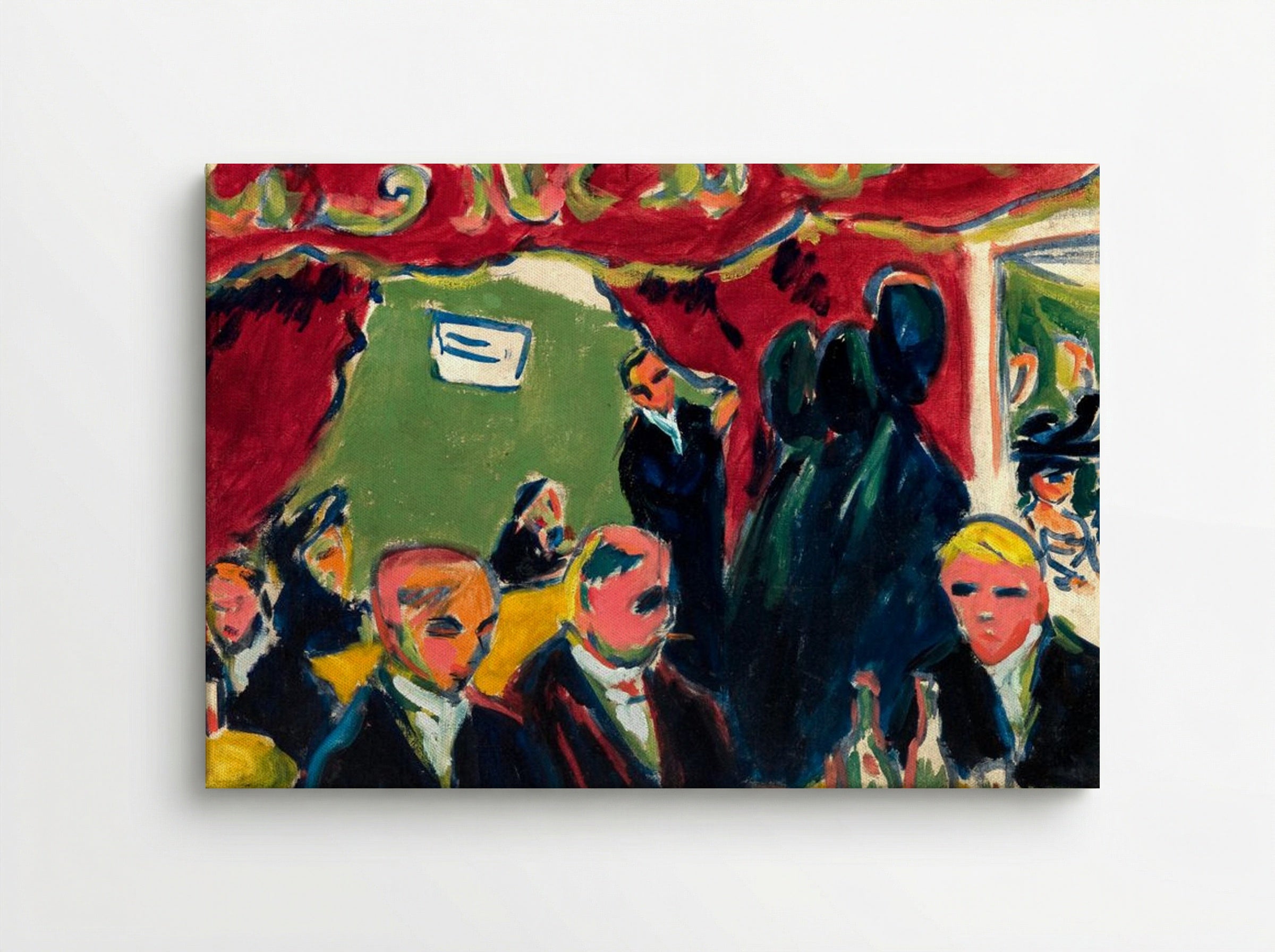 In the Tavern - Ernst Ludwig Kirchner - Canvas