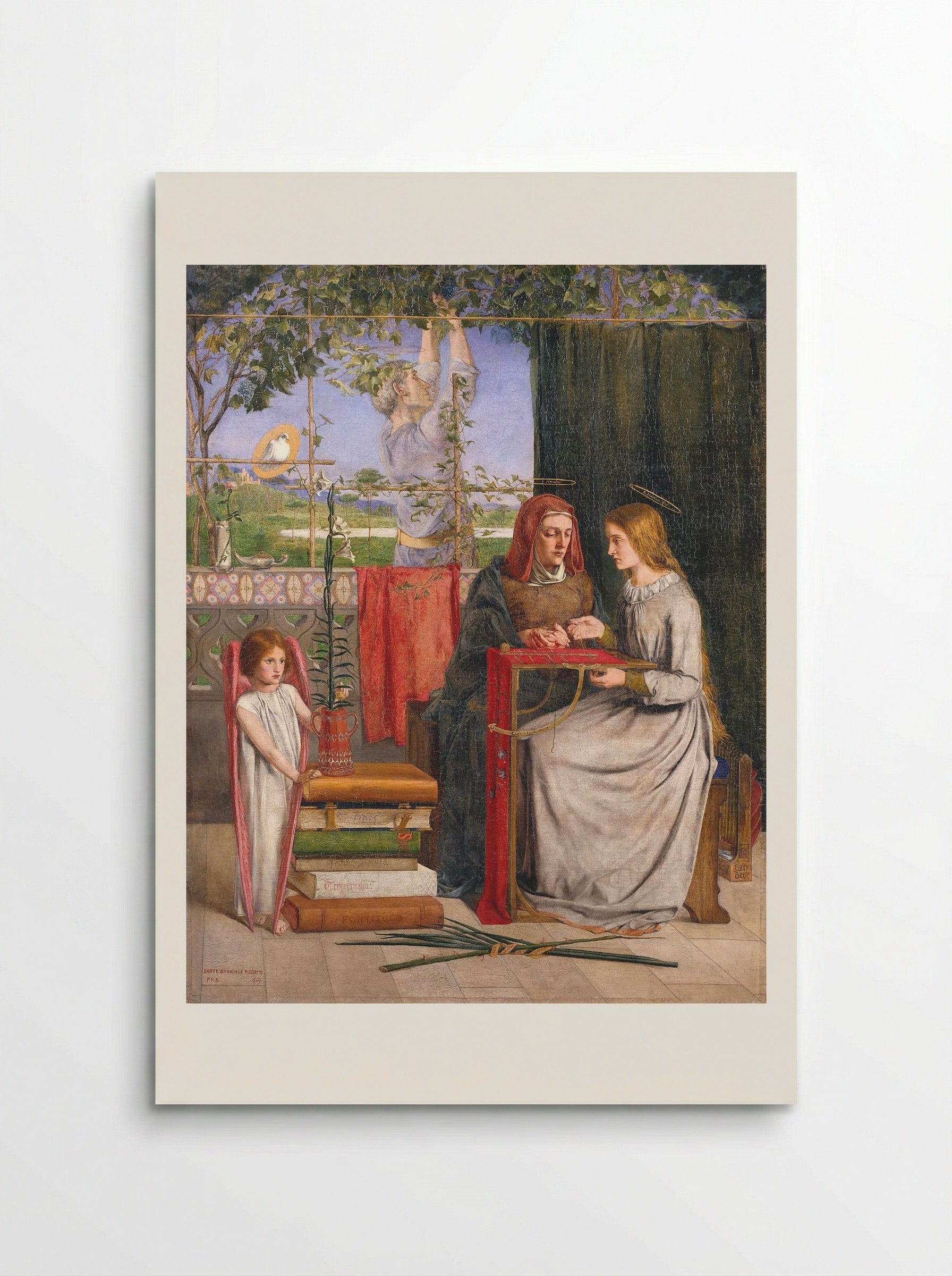 The Girlhood of Mary Virgin - Dante Gabriel Rossetti - Poster