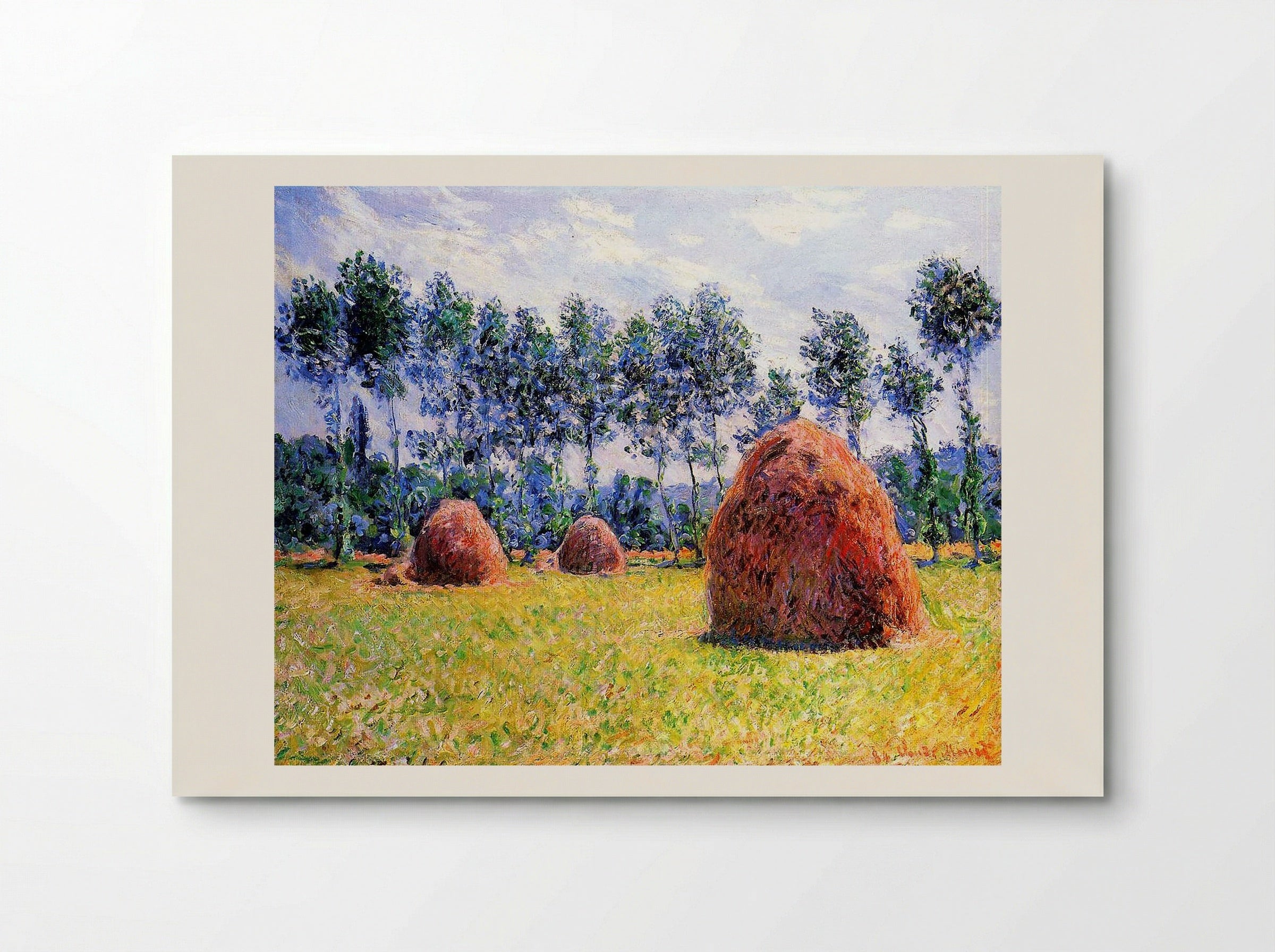 Haystacks at Giverny - Claude Monet - Poster