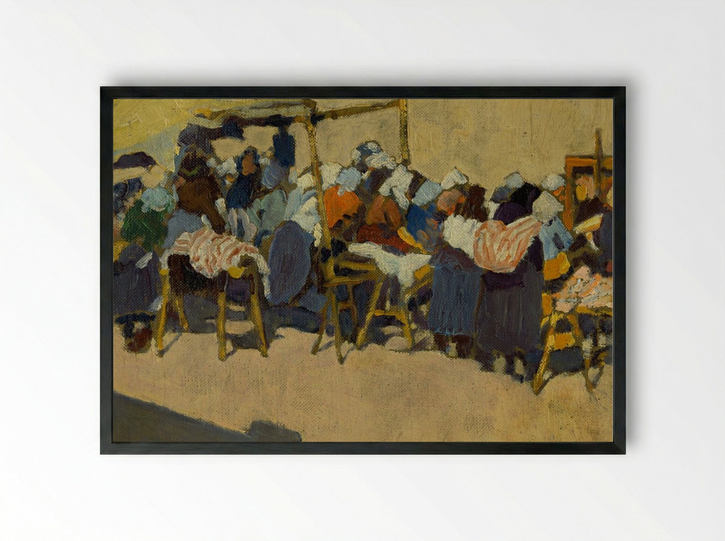 On the Market - Konstantin Bauer - Framed Print Black