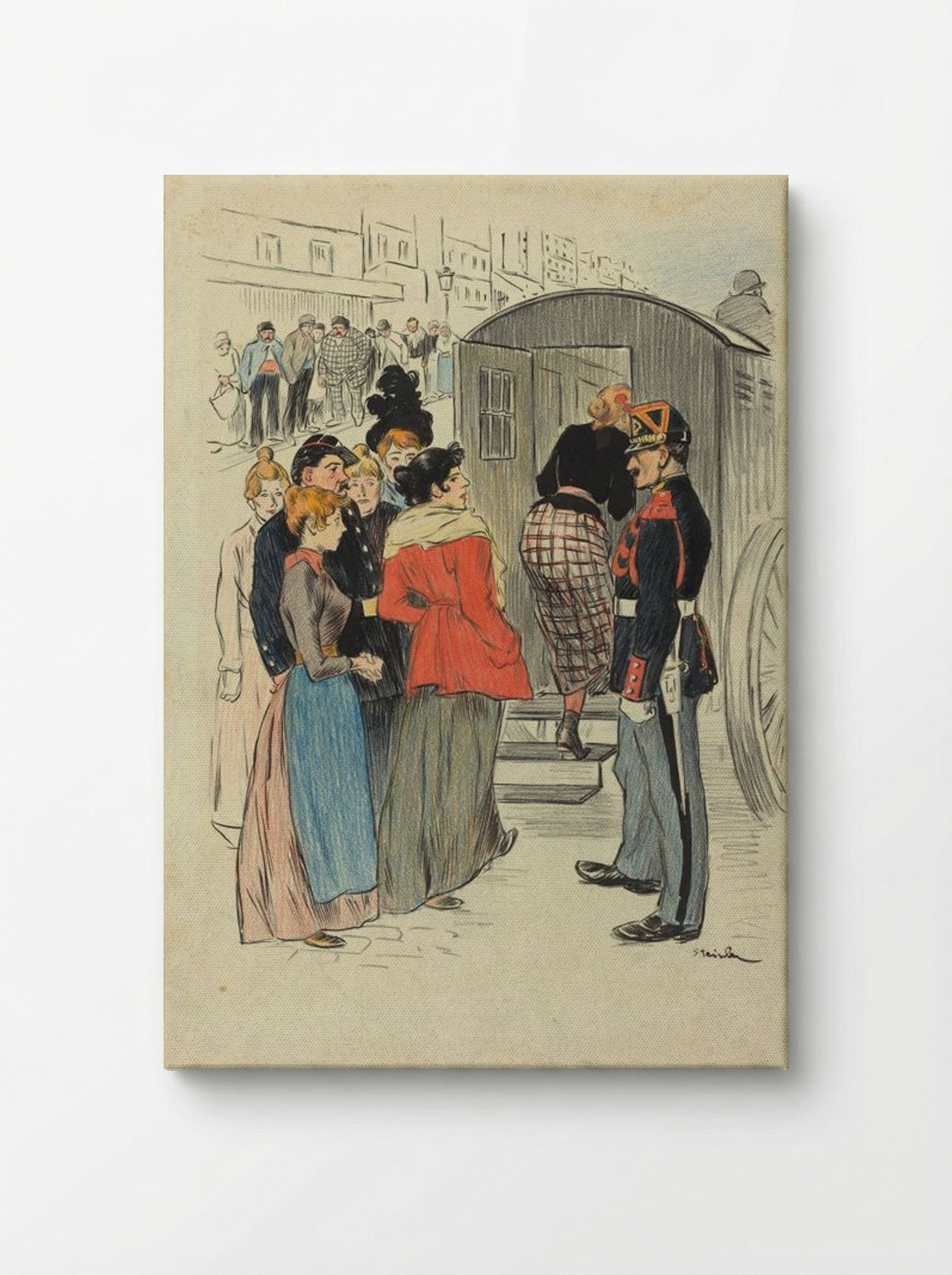 La Rafle - Théophile Alexandre Steinlen - Canvas