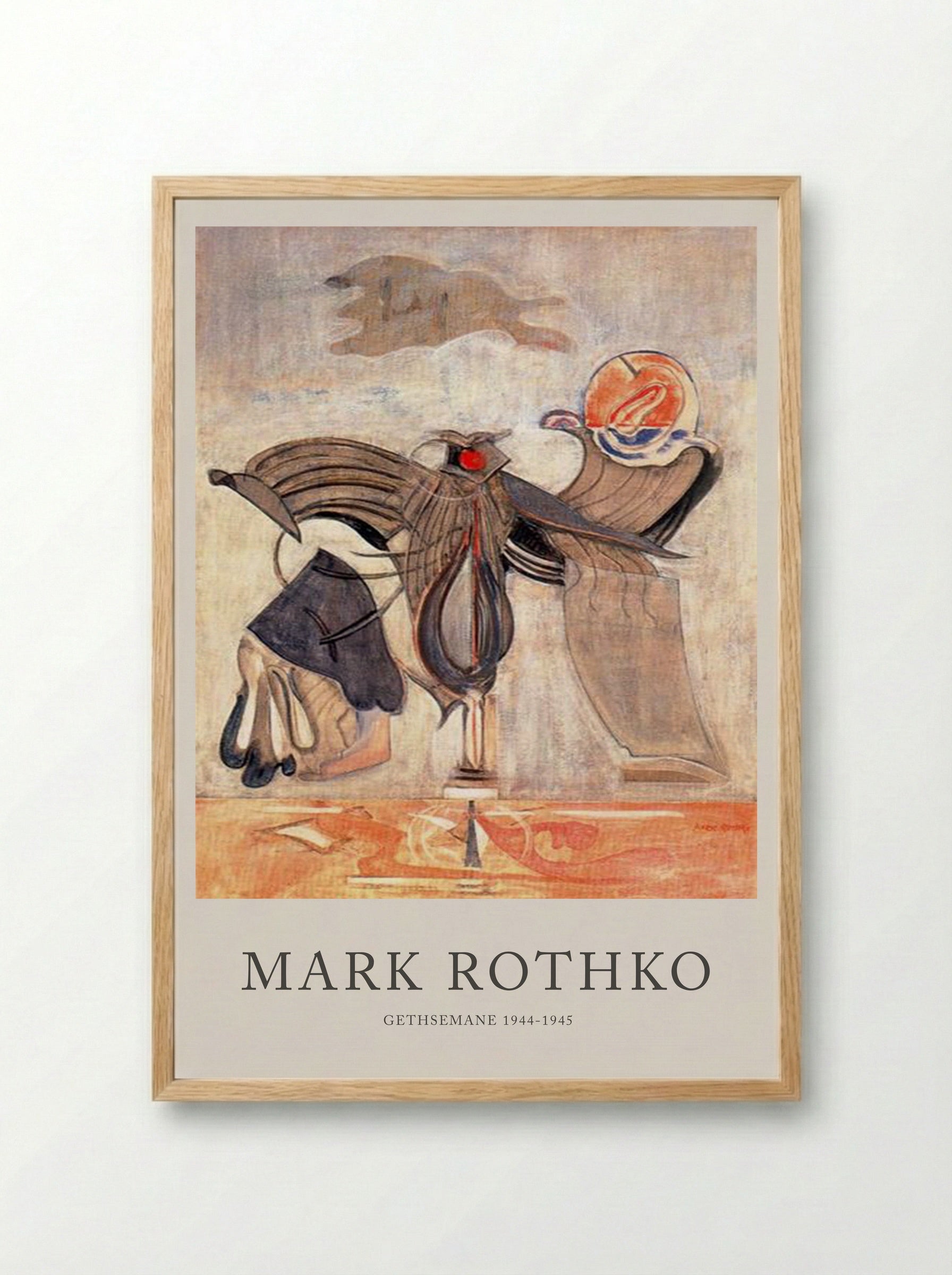 Gethsemane - Mark Rothko - Framed Print Wood