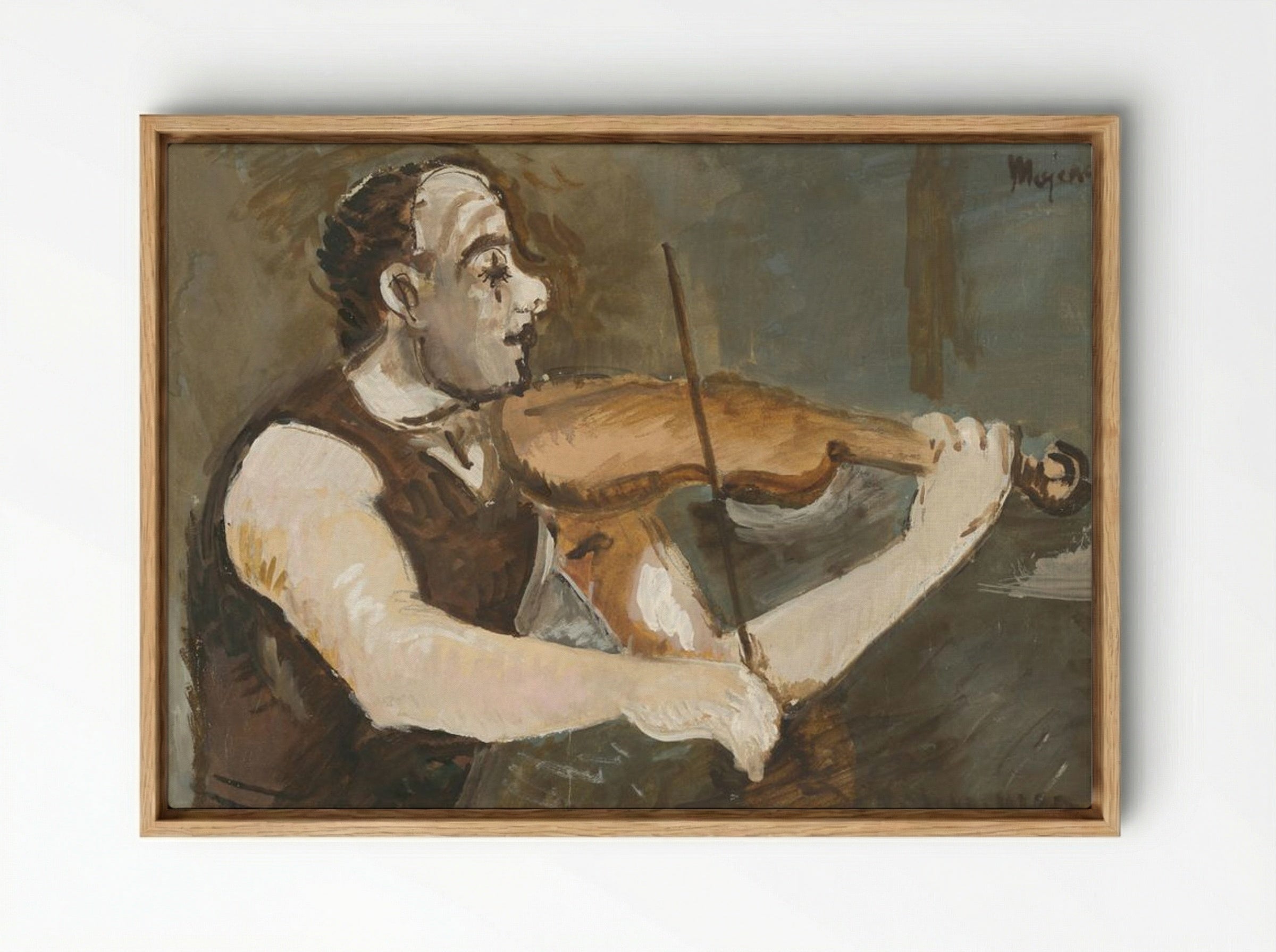 Gypsy Fiddler - Cyprian Majerník - Framed Canvas Wood