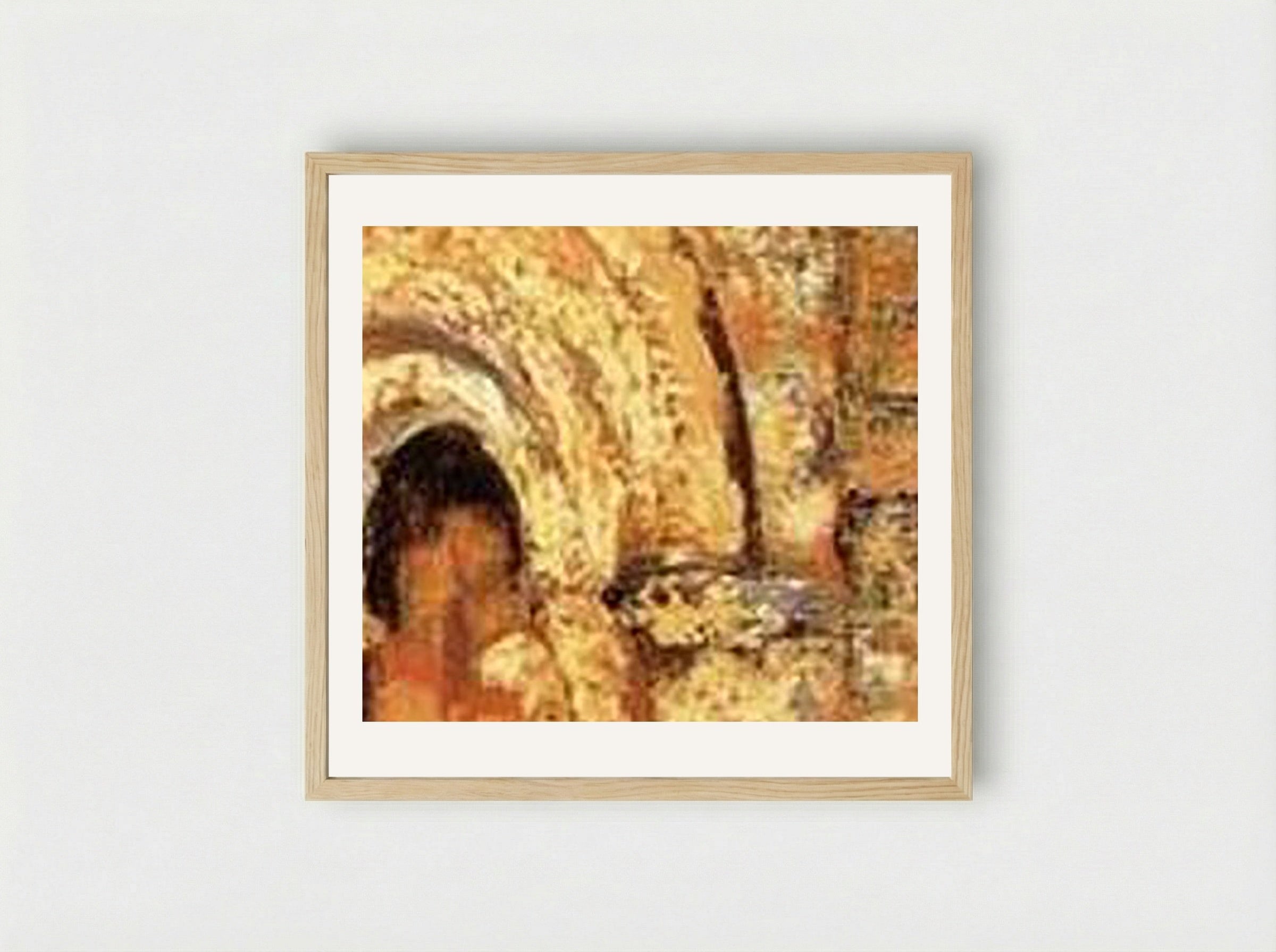 The Little Chapel Chancelade - Grant Wood - Framed Print Wood