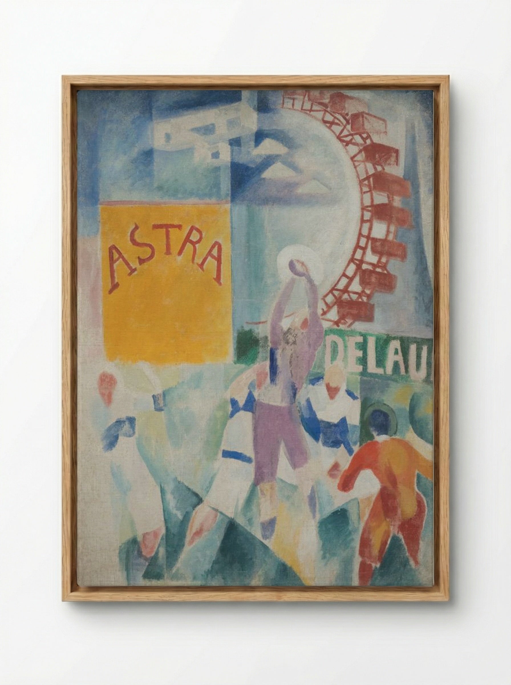 The Cardiff Team - Robert Delaunay - Framed Canvas Wood