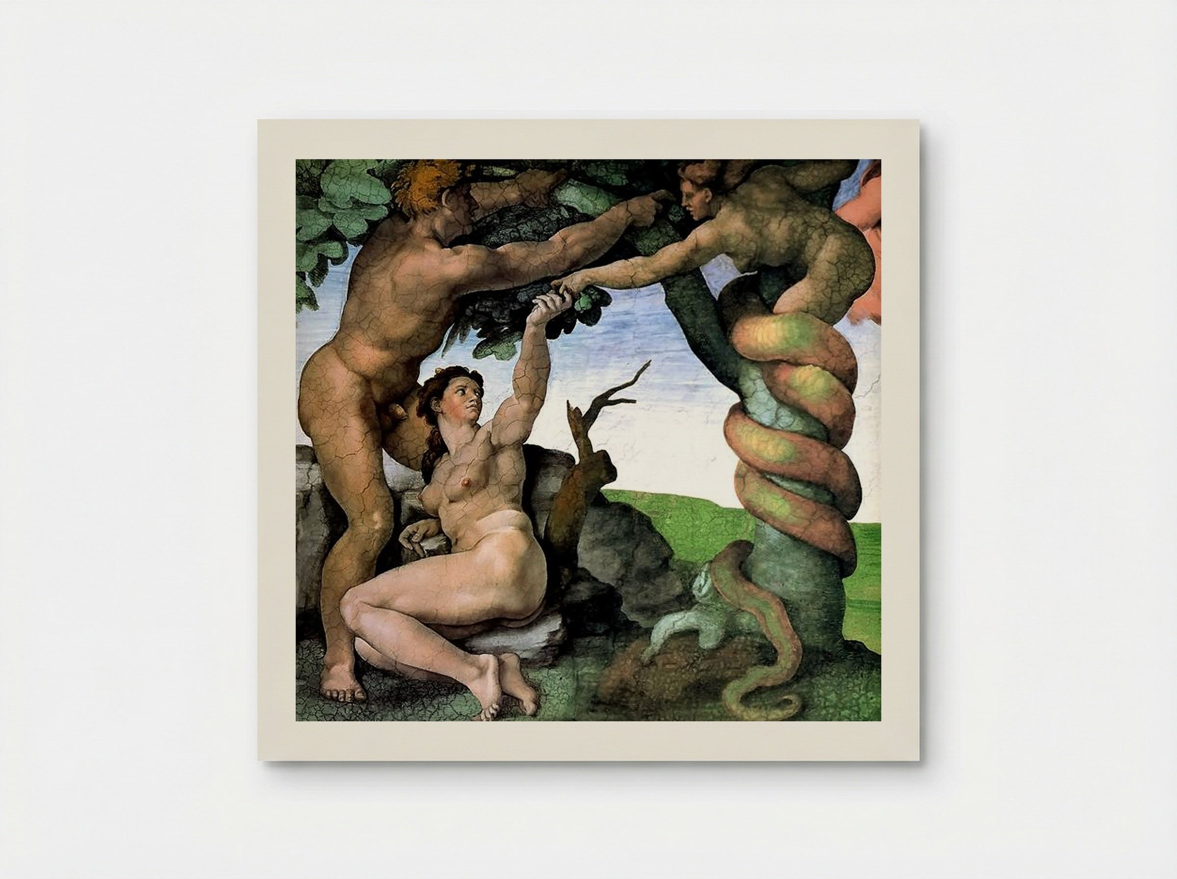 Adam and Eve - Michelangelo - Poster