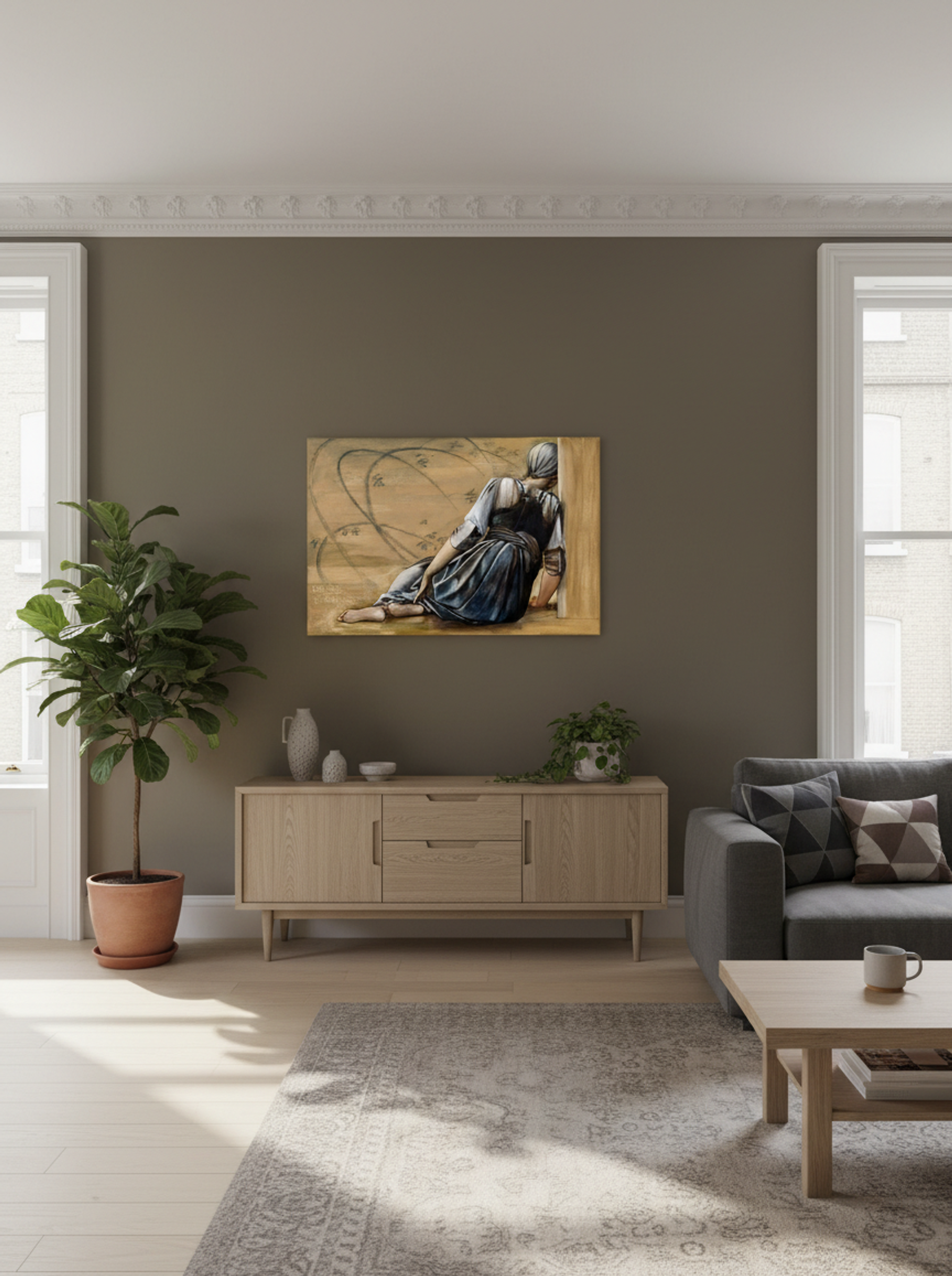 Study for 'The Garden Court' from 'The Briar Rose' Series - Edward Burne-Jones - Lifestyle