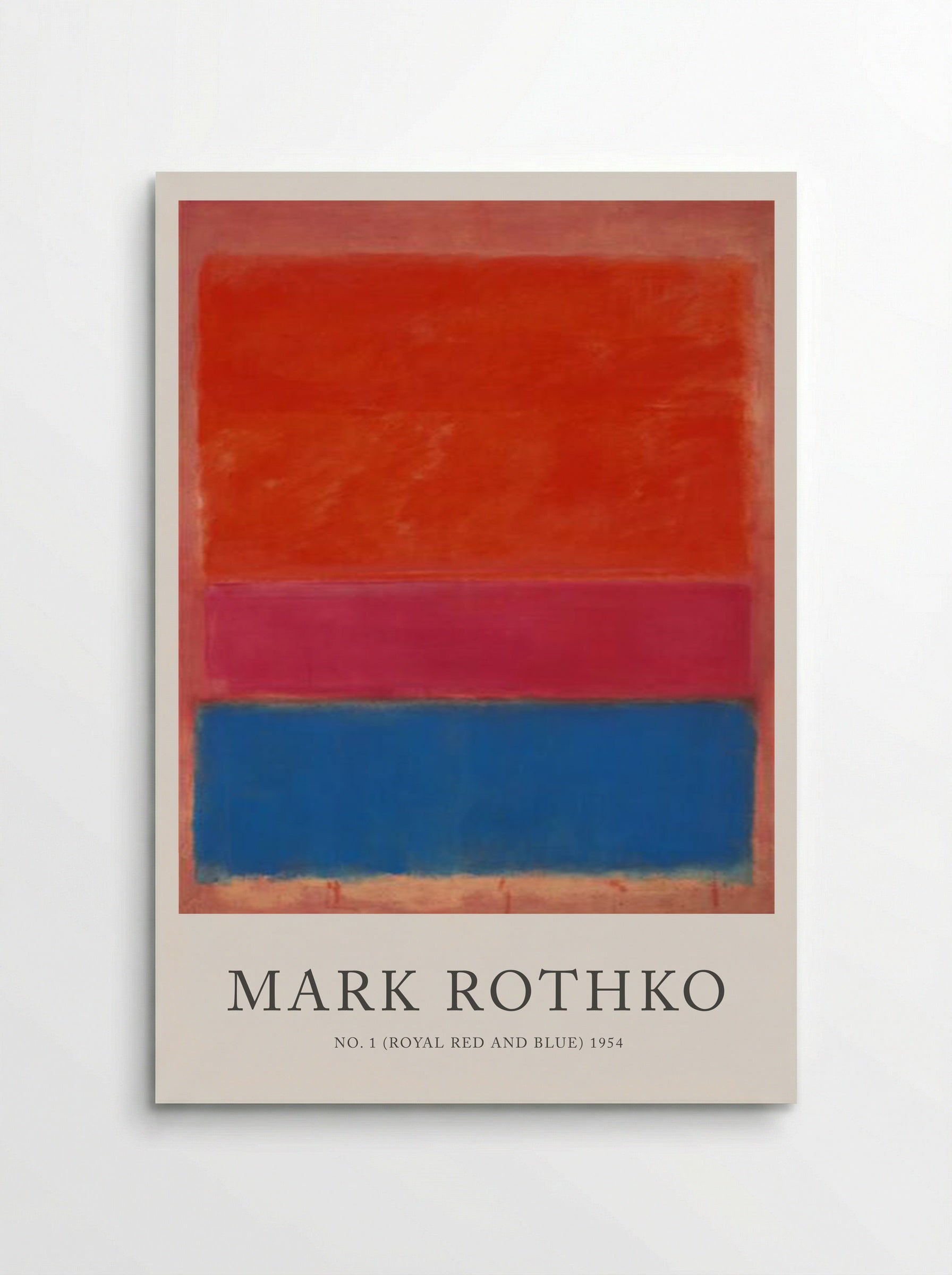 No. 1 (Royal Red and Blue) - Mark Rothko - Poster