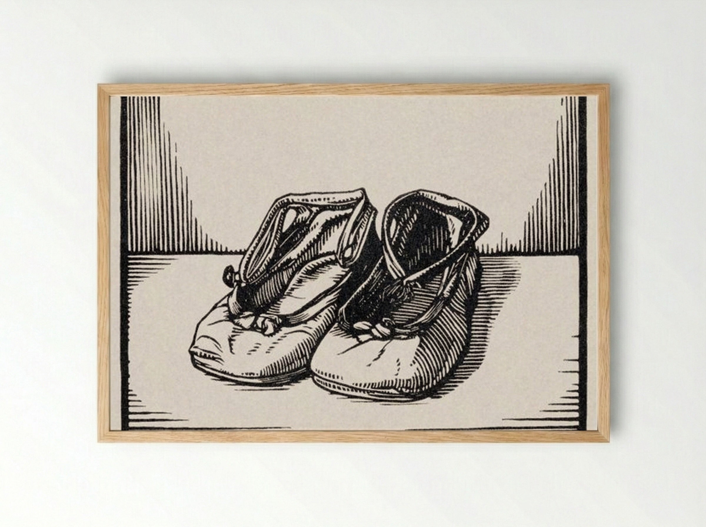 Pair of Shoes - Julie de Graag - Framed Print Wood
