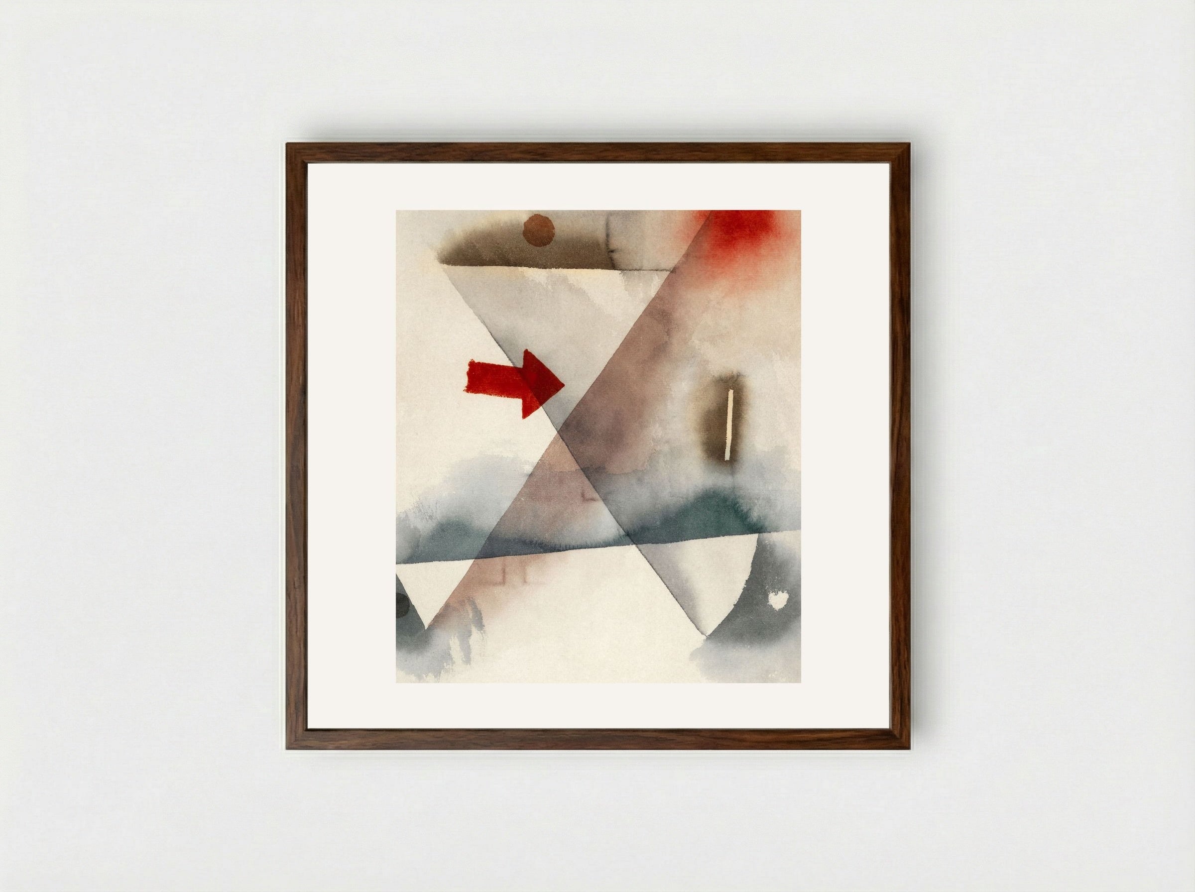 Chimes - Paul Klee - Framed Print Dark Wood