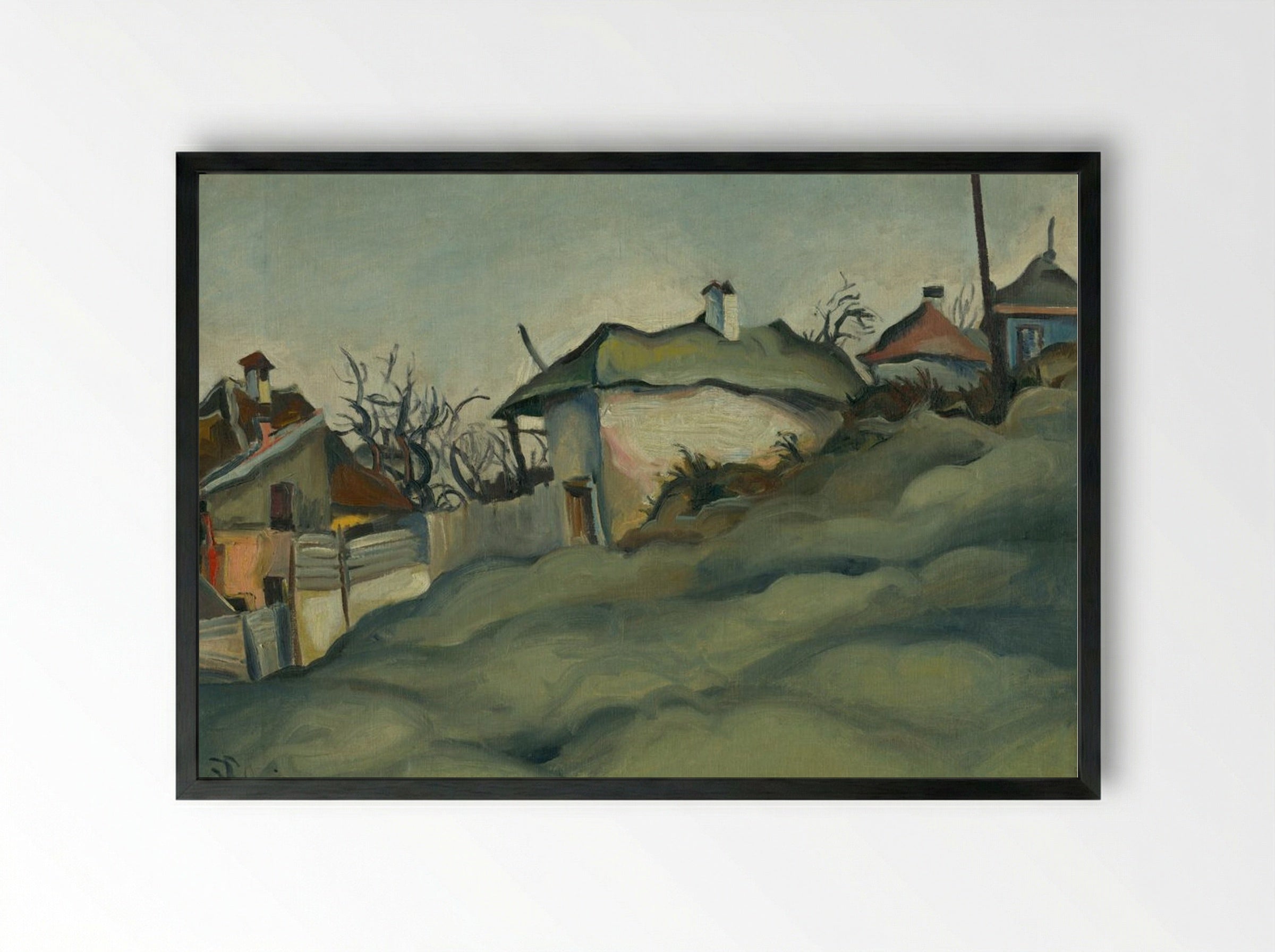 Periphery of Kosice - Konstantin Bauer - Framed Print Black