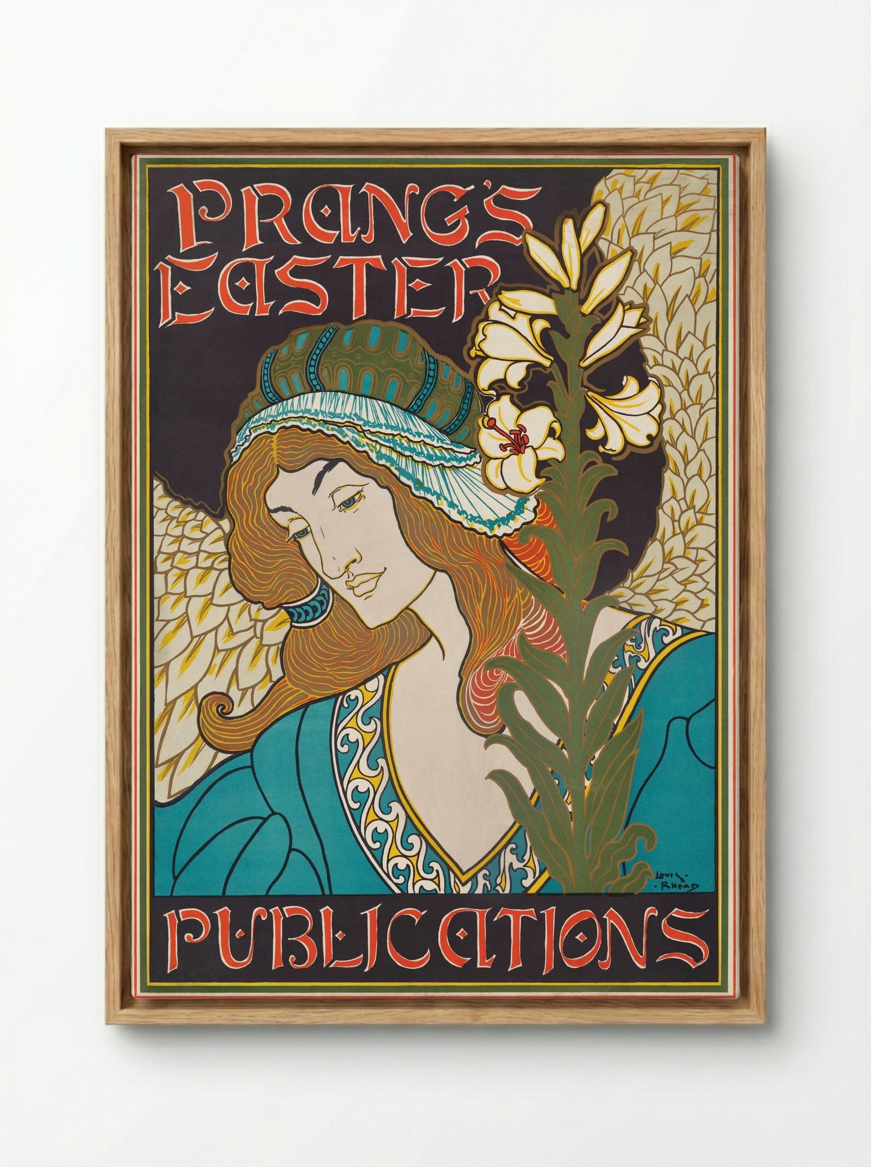 Prang's Easter Publications - Louis Rhead - Framed Canvas Wood